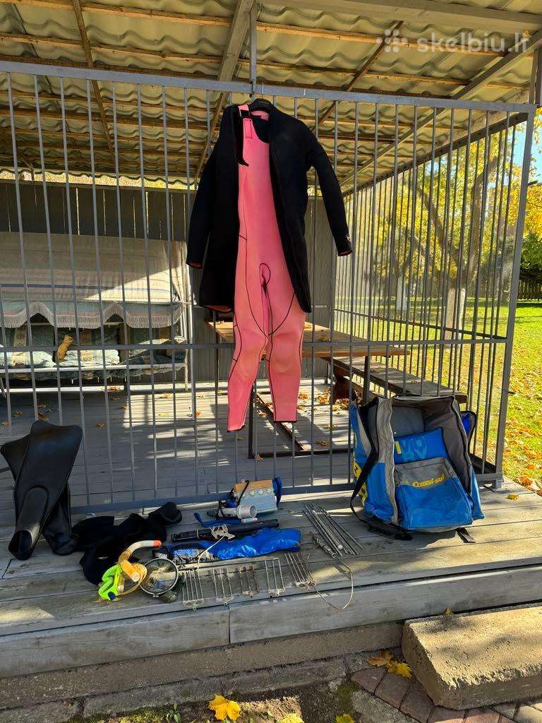 Nardymo įrangos rinkinys povandeninei žūklei