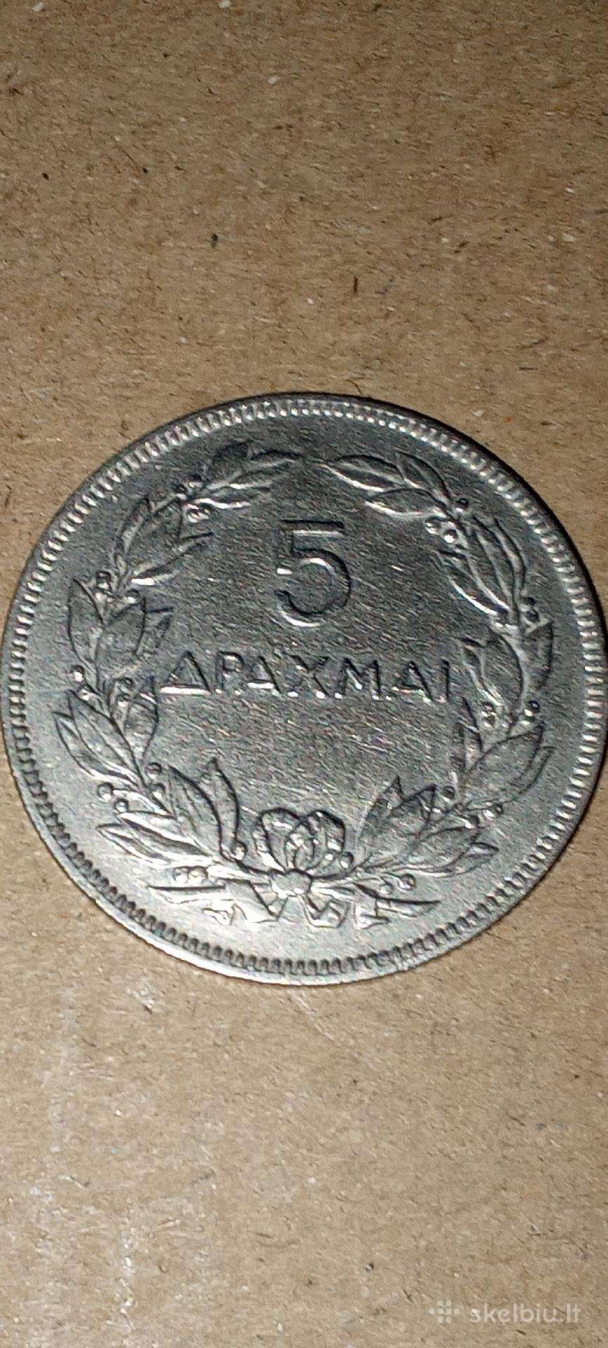 Graikija 5 drahmai 1930