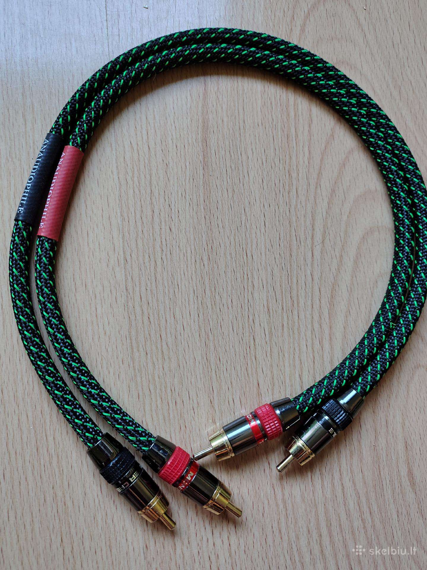 Rca laidas.anaudiophile Hifi Rca kabelis