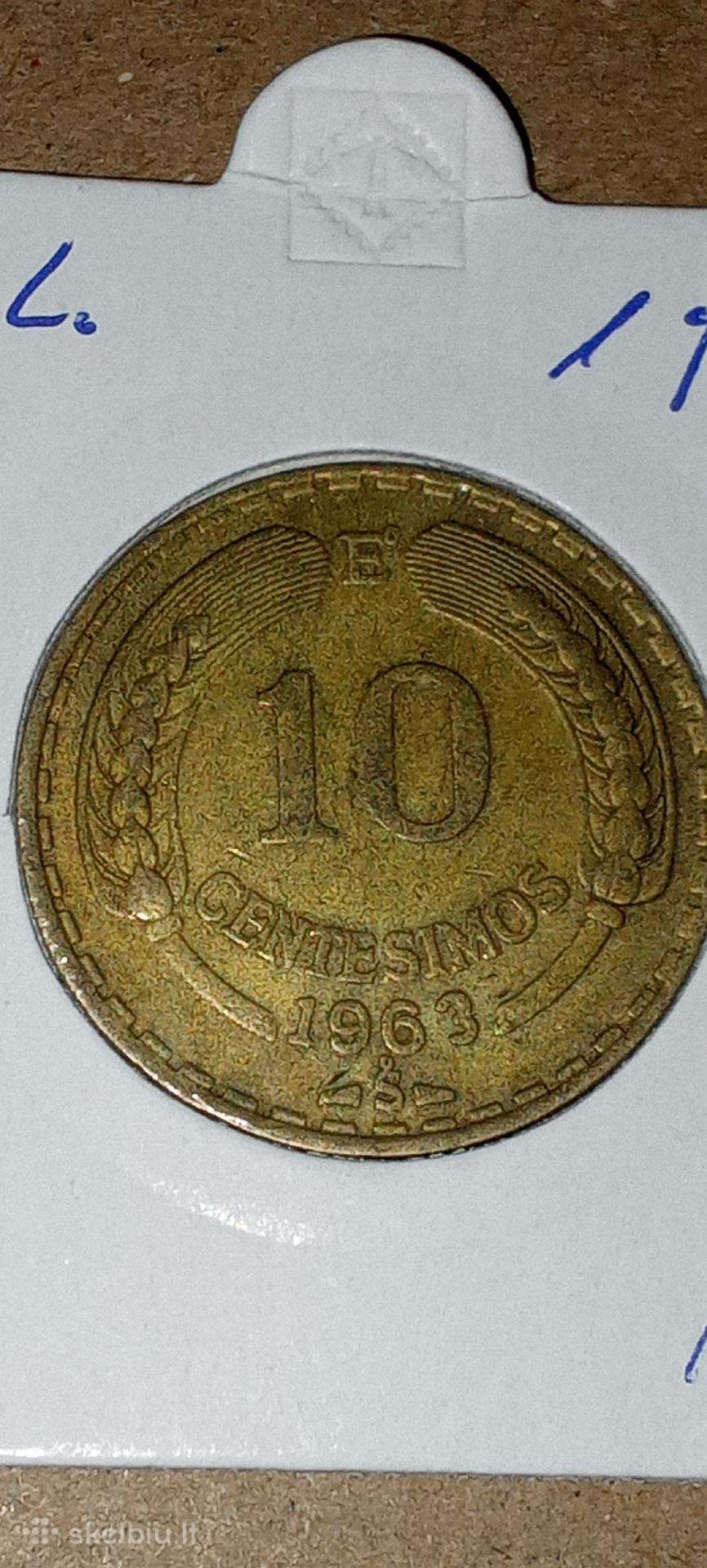 Čilė 10 centavų 1963