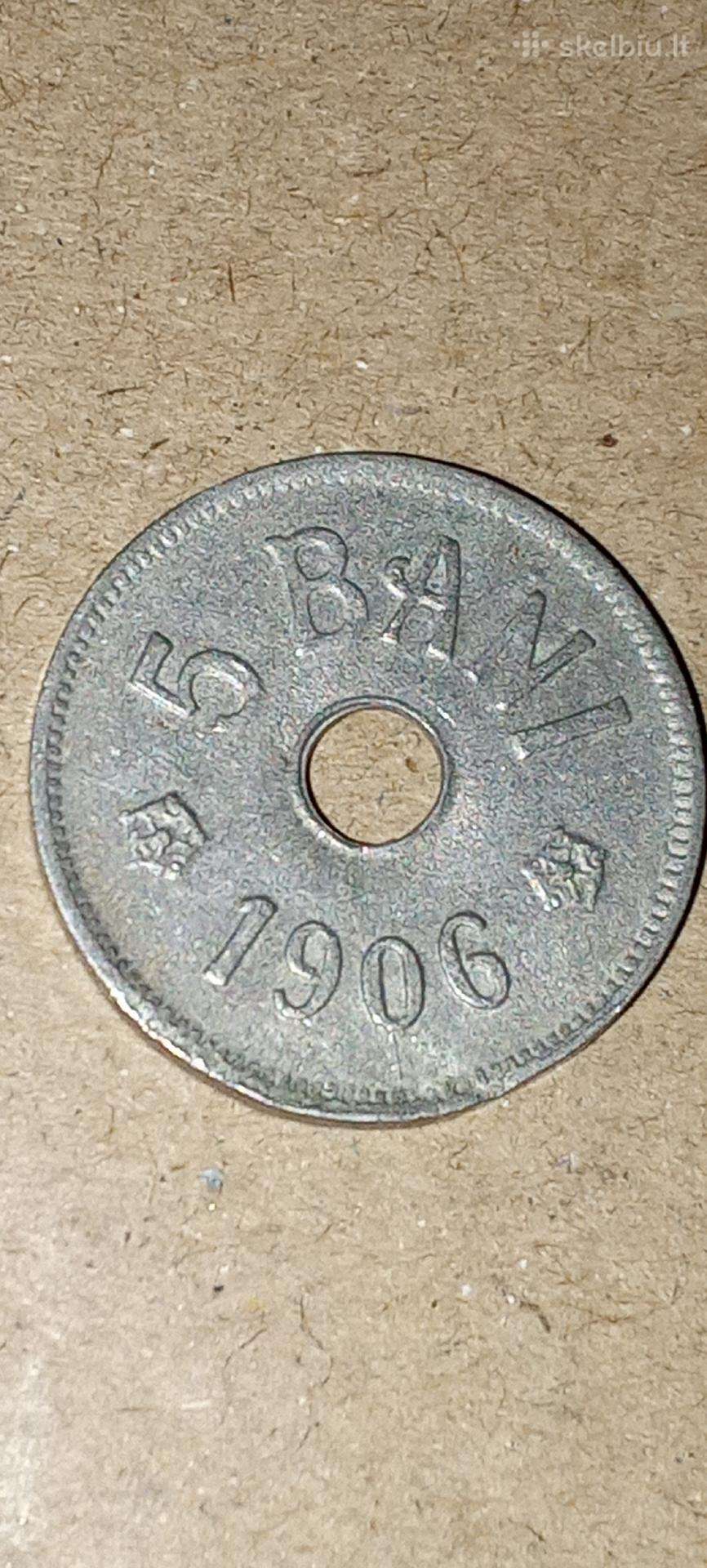 Rumunija 5 baniai 1906