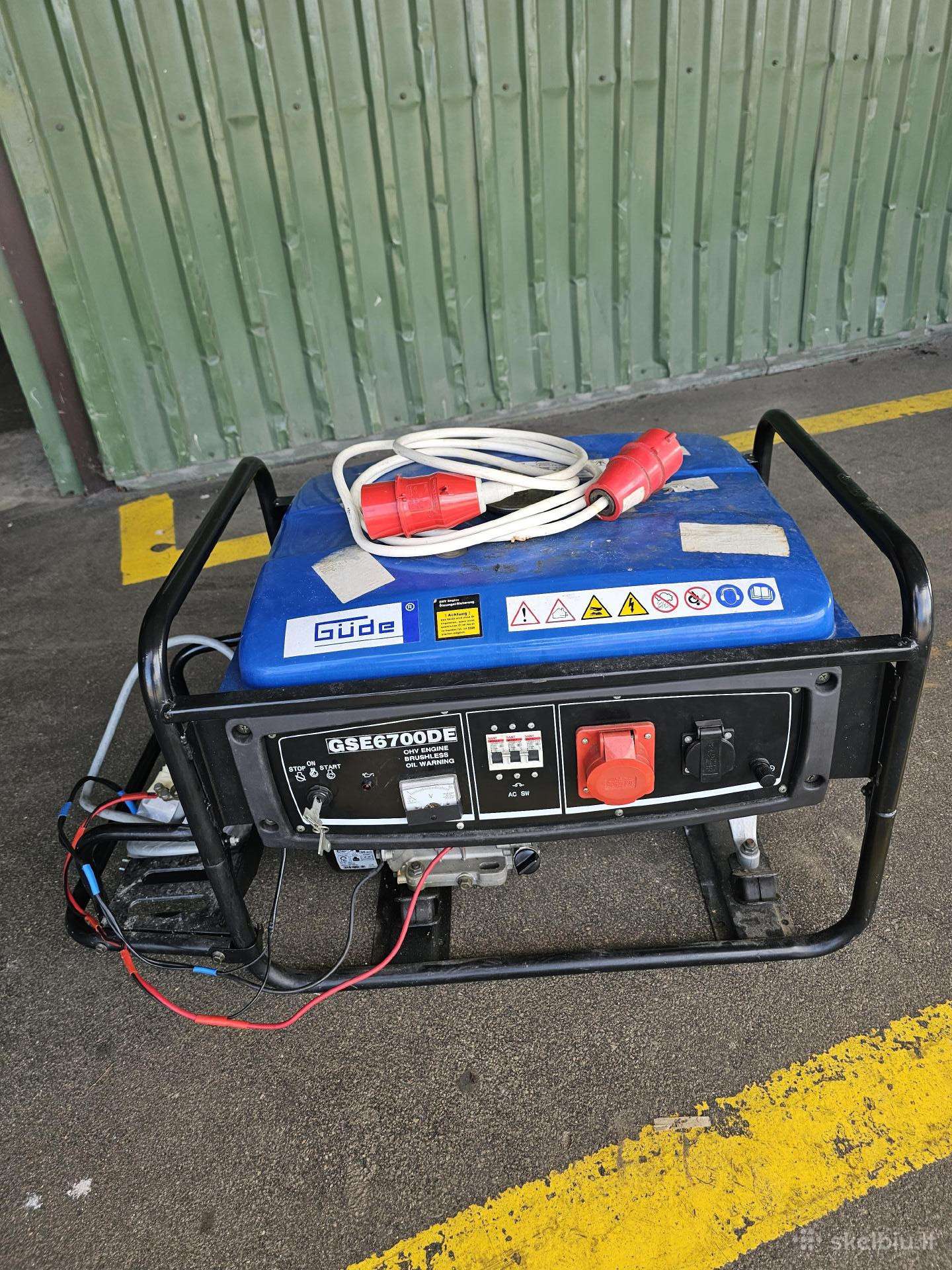 Vokiškas benzininis generatorius 9,5kw el.starter