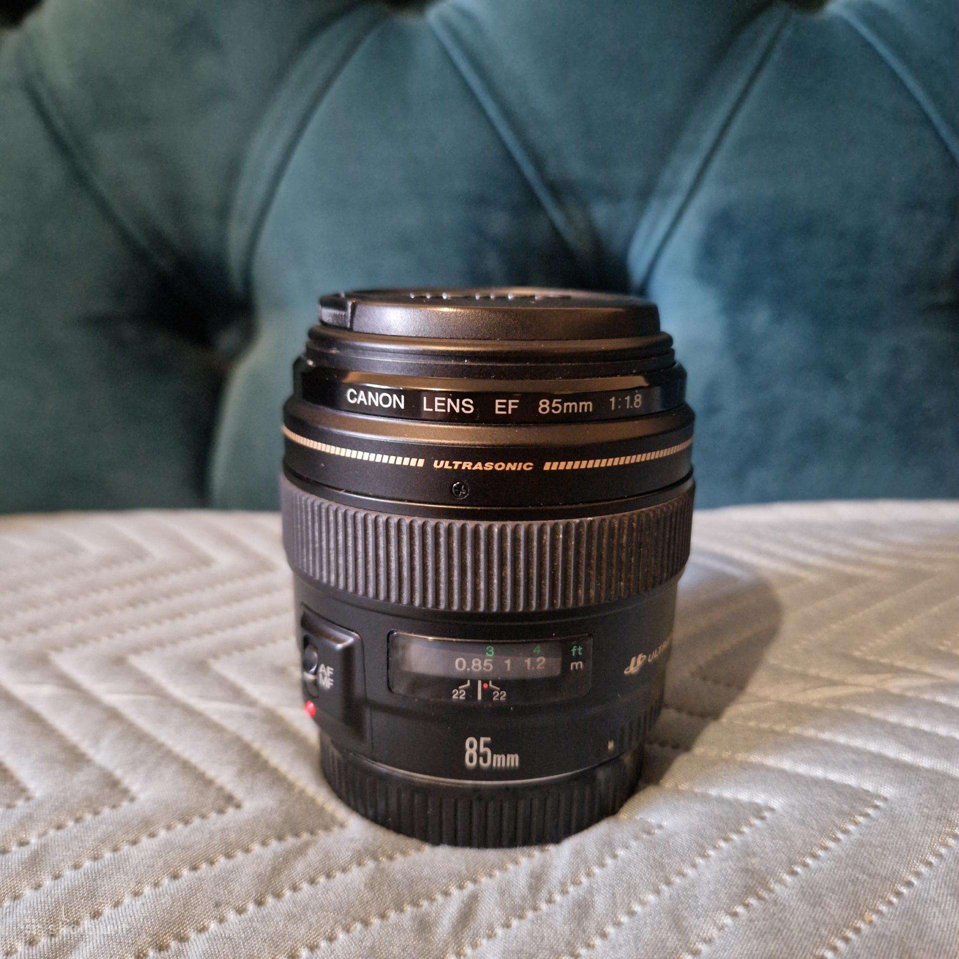 Canon Ef 85mm f/1.8 Usm – puikios būklės