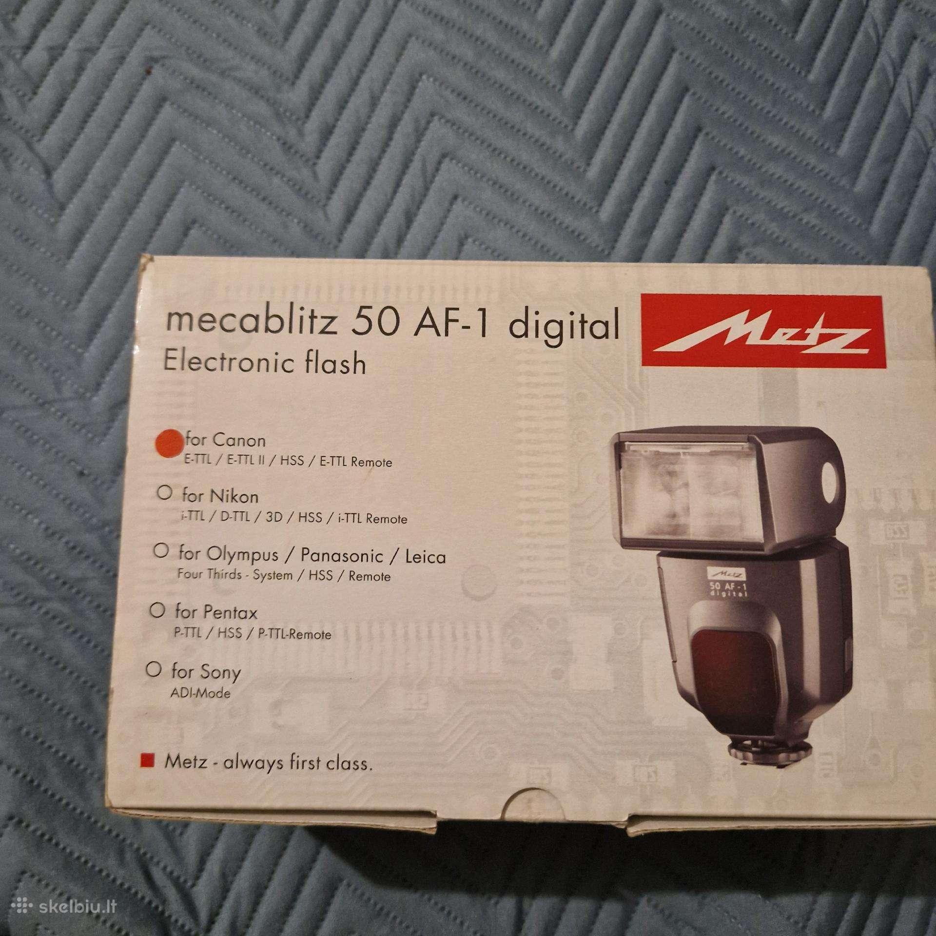 Metz 50 Af-1 Digital blykstė Canon fotoaparatams
