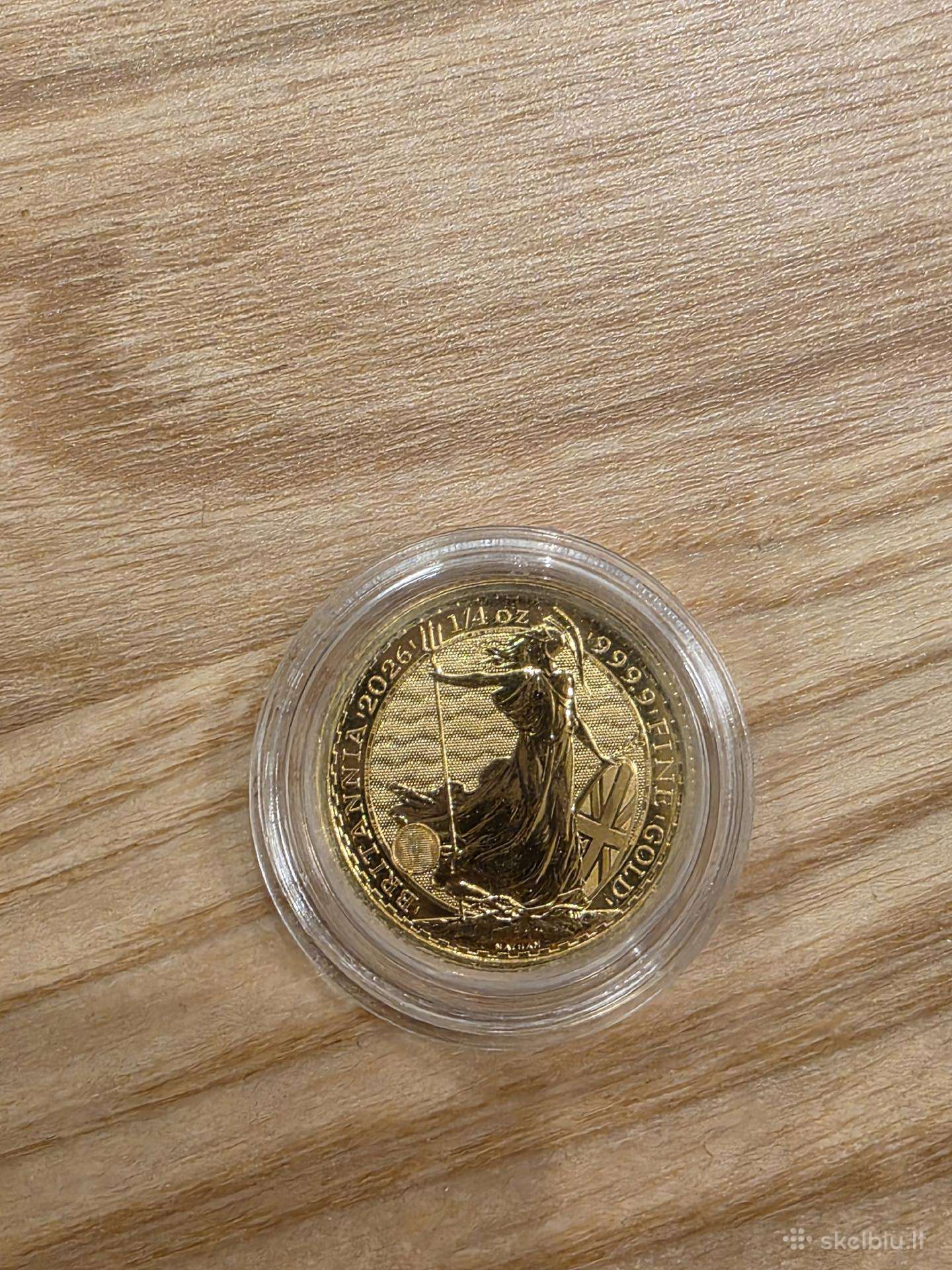 1/4 oz Britannia 2026 Karolis III auksinė moneta