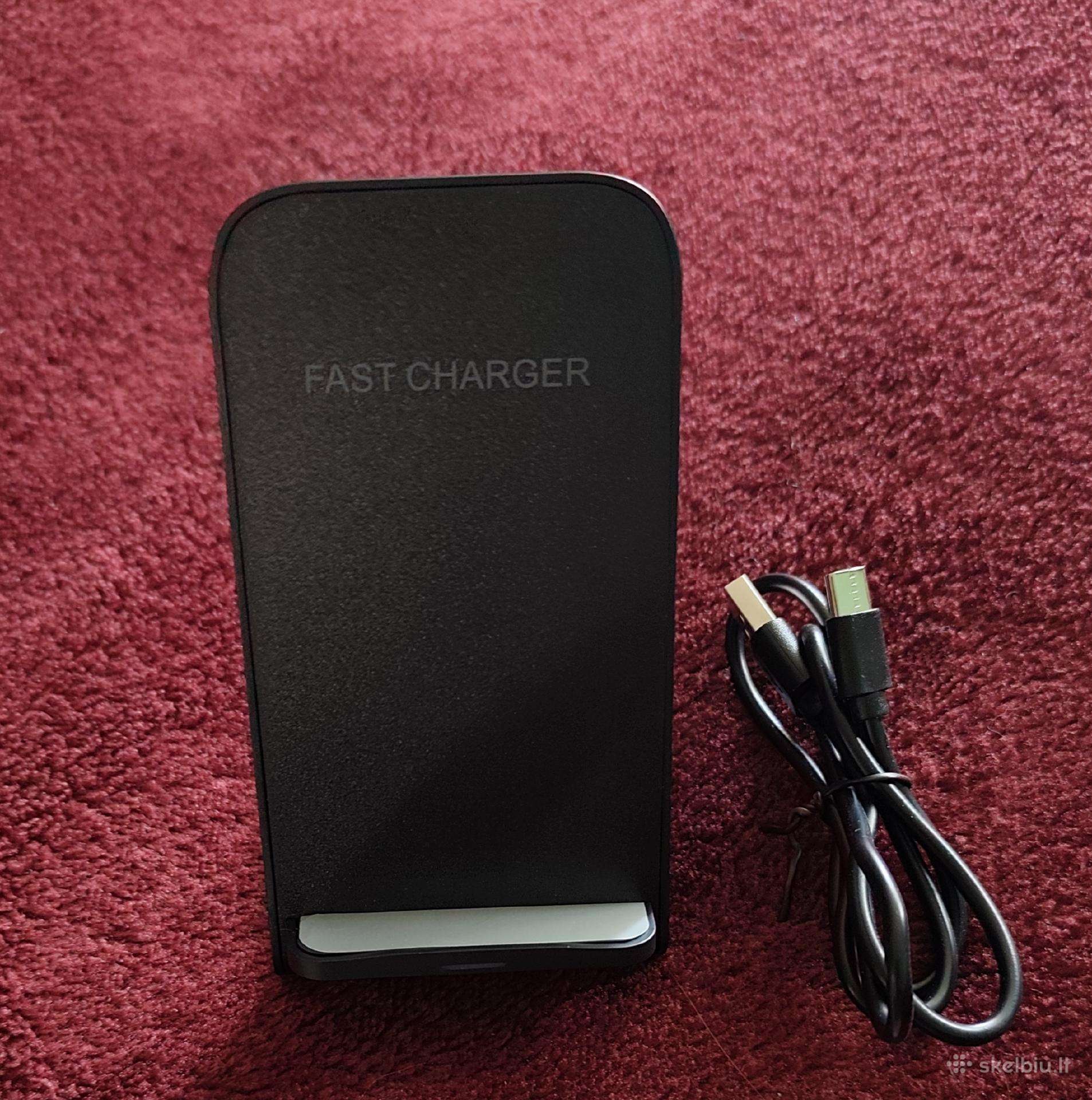 15w belaidžio įkroviklio stovelis (Fast Charger)