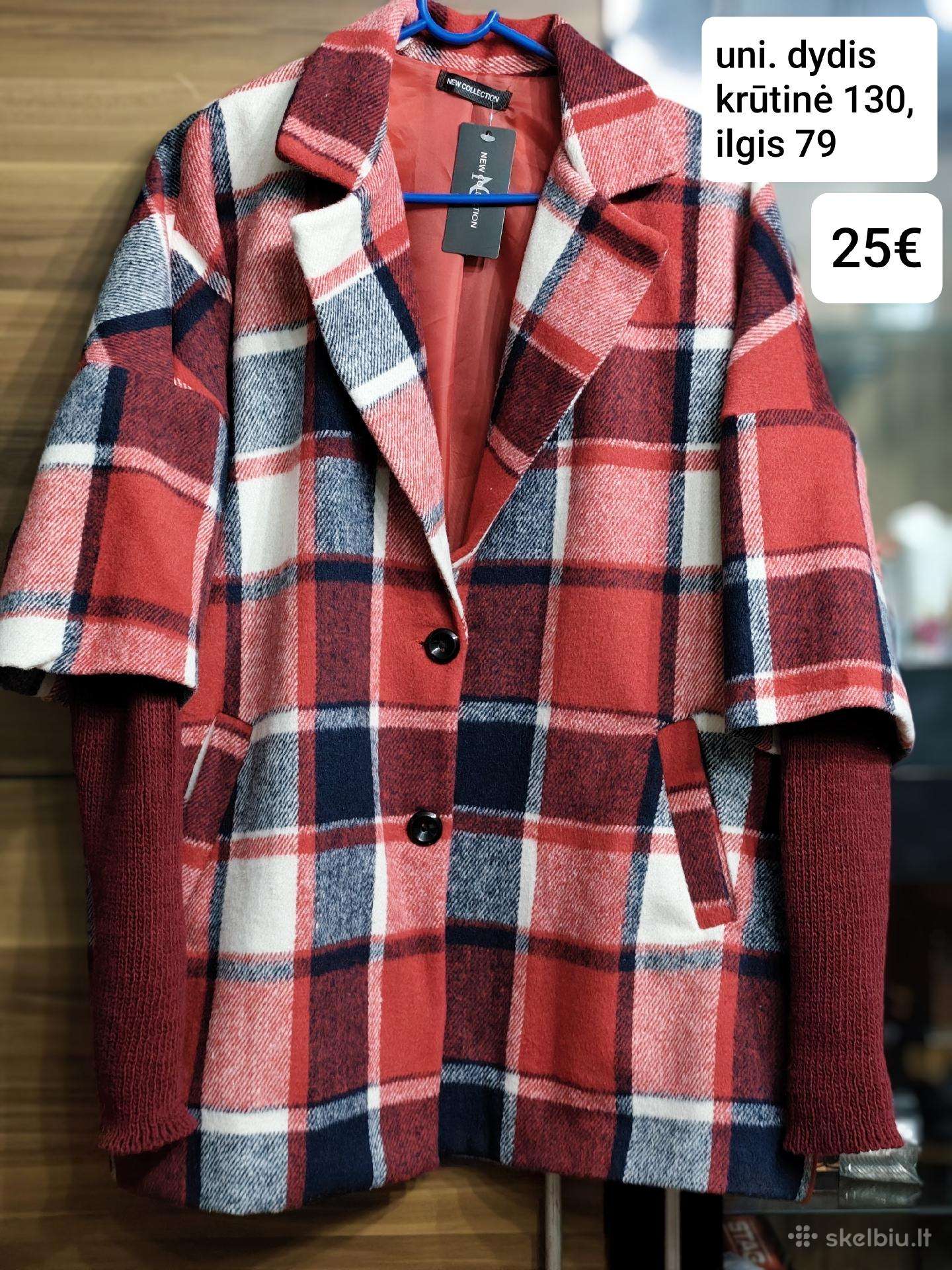 Naujas languotas puspaltis / švarkas, XXL / 3xl