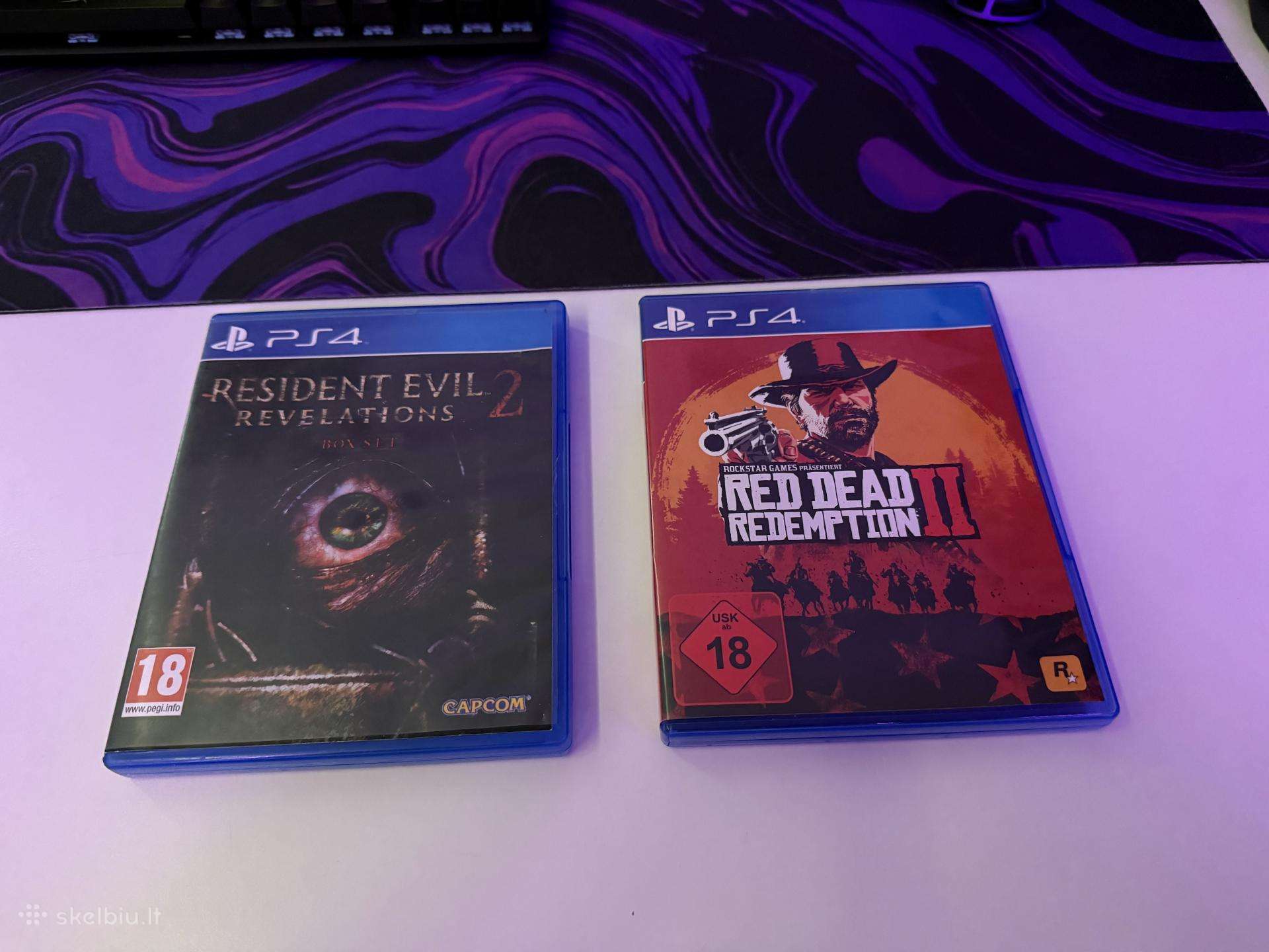 Ps4 žaidimai: Rdr 2 ir Re 2