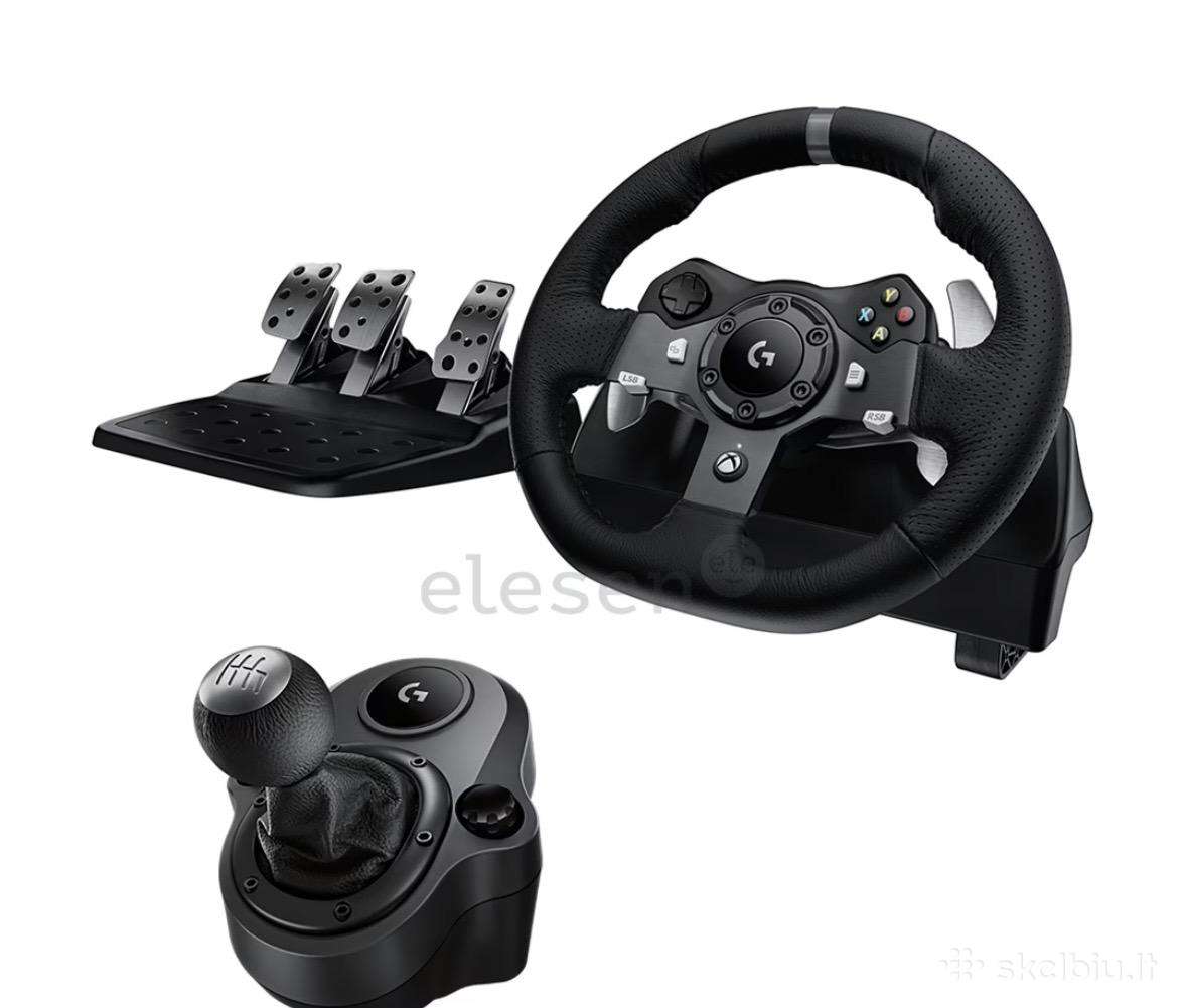 Logitech G920 + Shifter – mažai naudotas