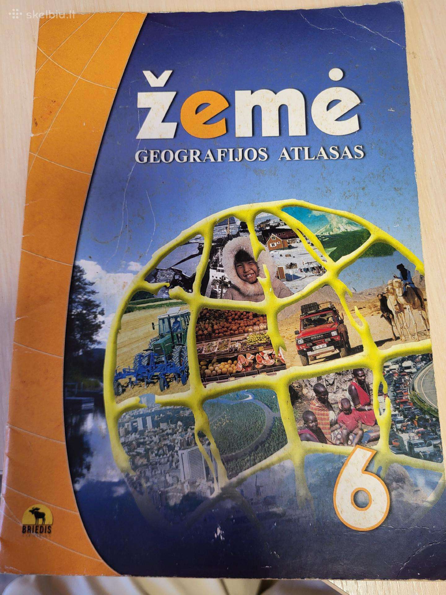 Žemė, geografijos atlasas 6 klasei