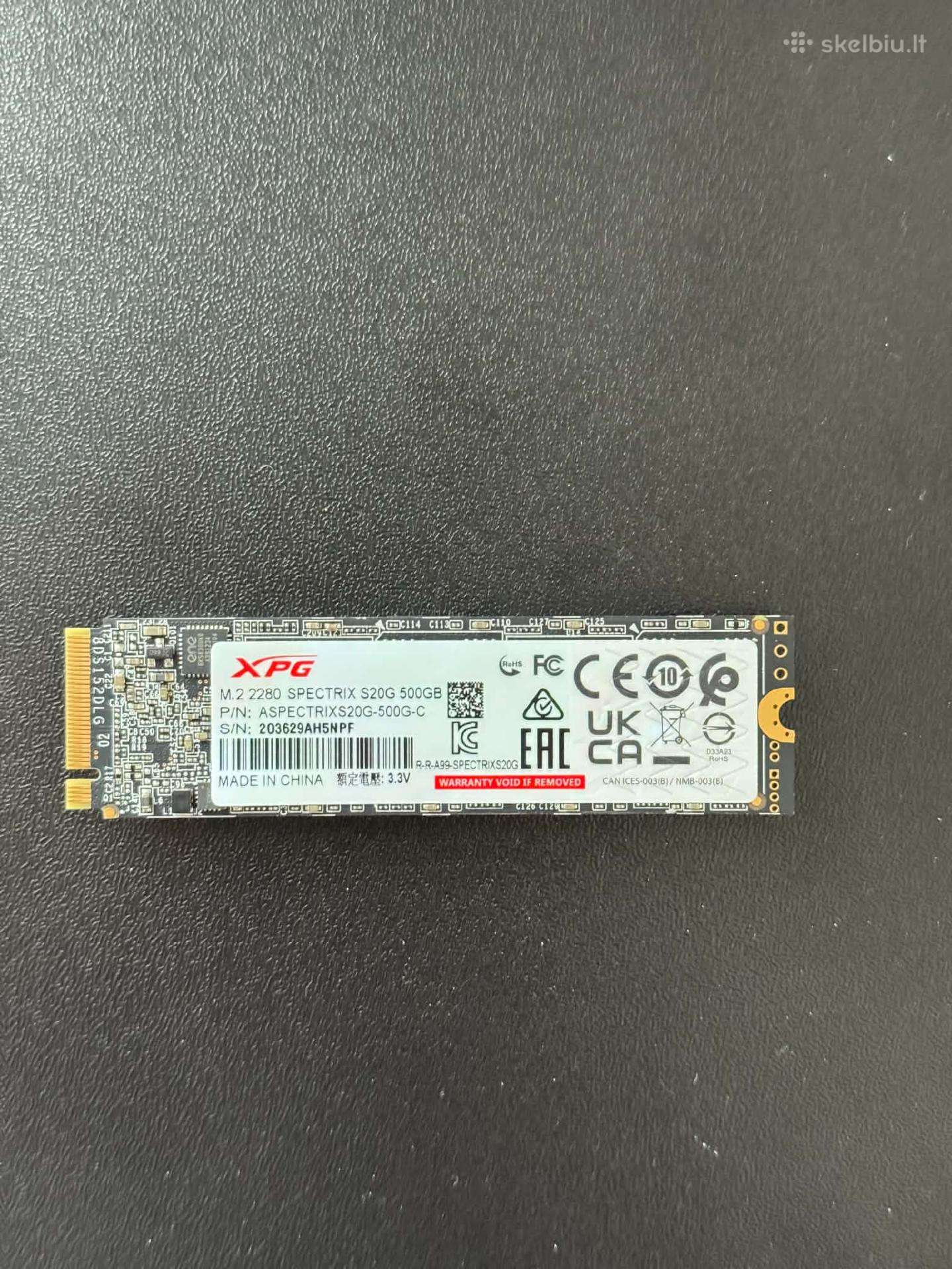 Xpg Spectrix S20g M.2 2280 500gb SSD Nvme