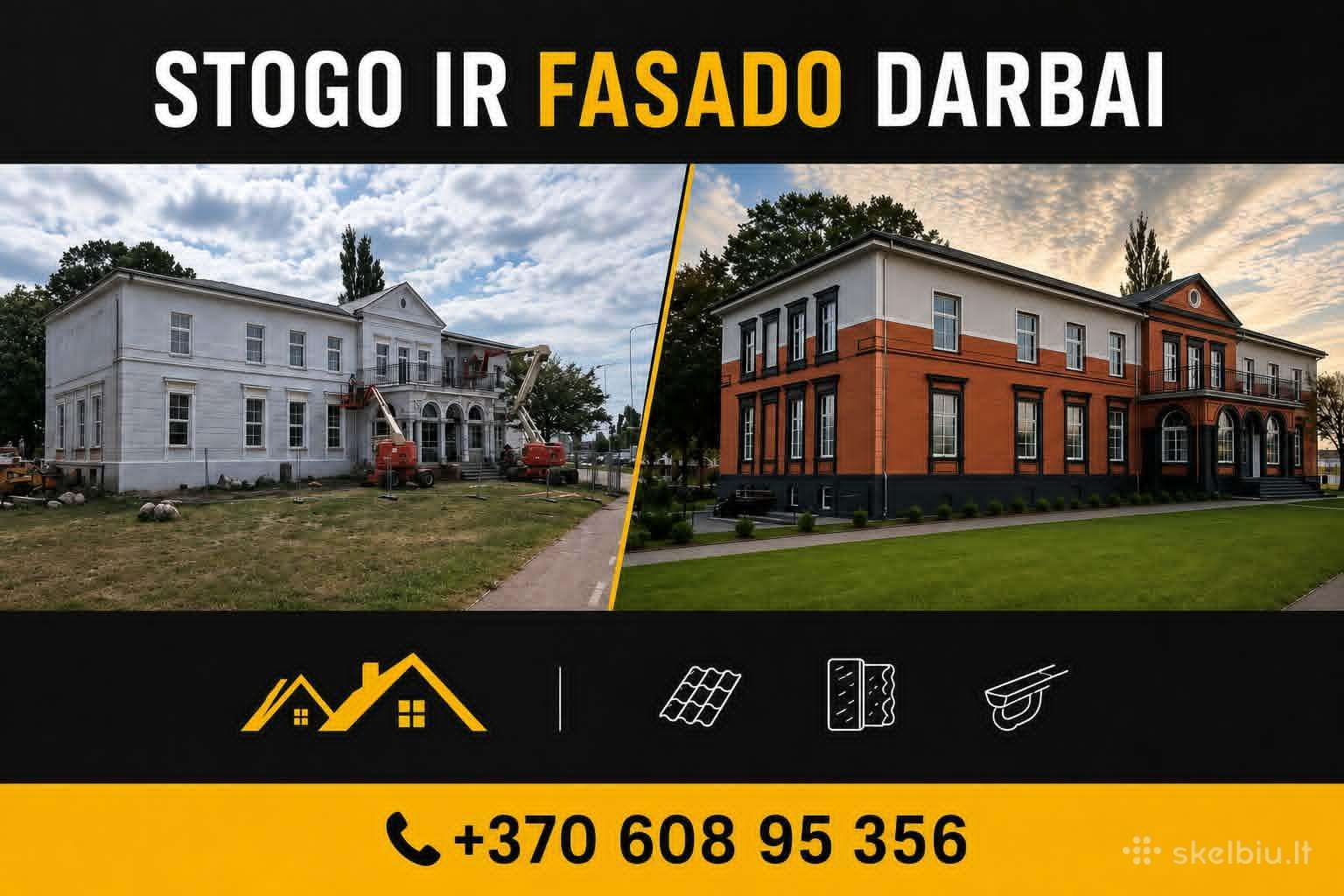 Fasado darbai Klaipėdoje +370*608*95356