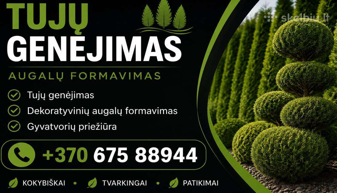 Tujų / Gyvatvorių Kirpimas / Genėjimas
