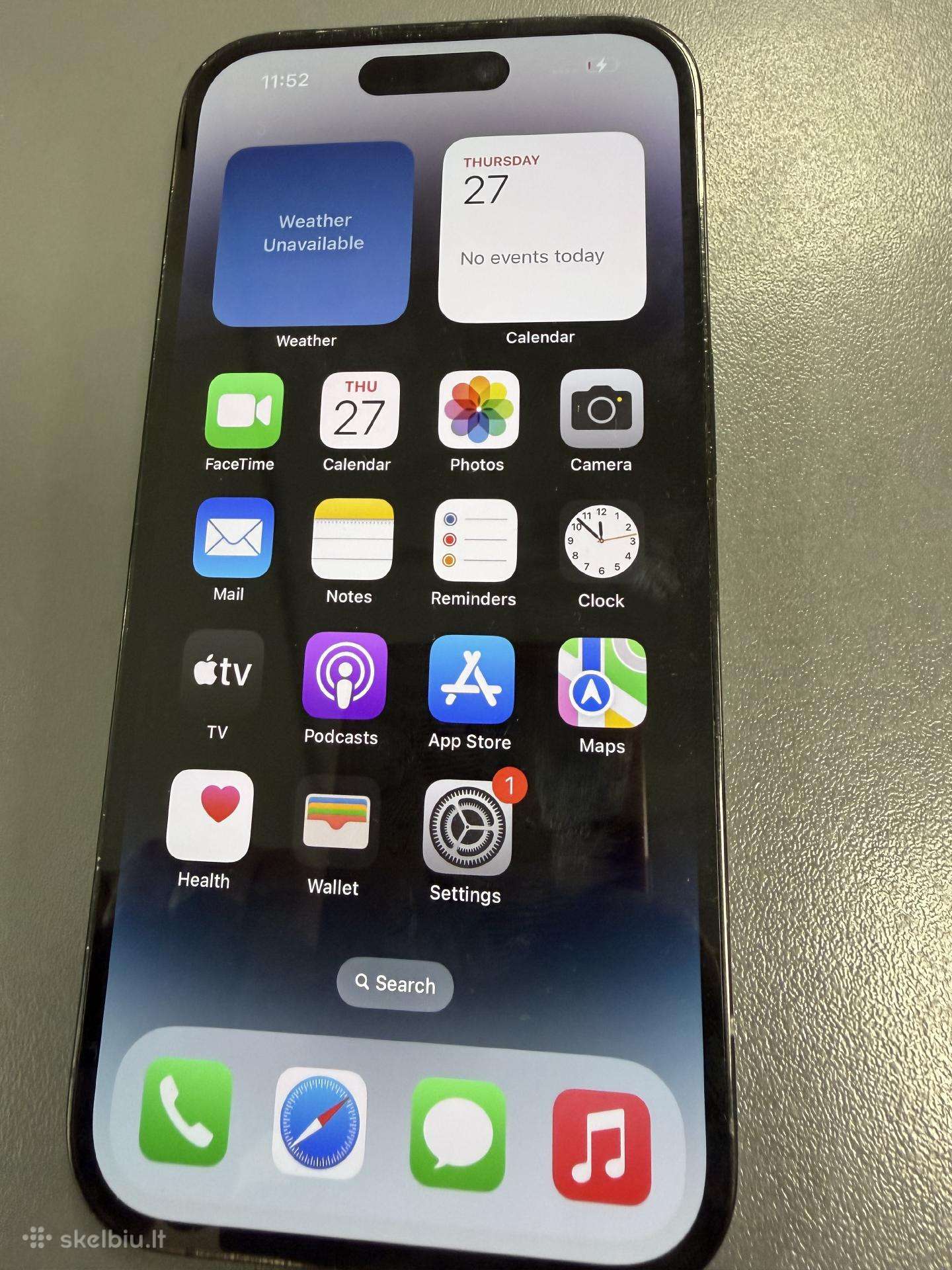 iPhone 14 Pro 128 GB – Space Black Garantija