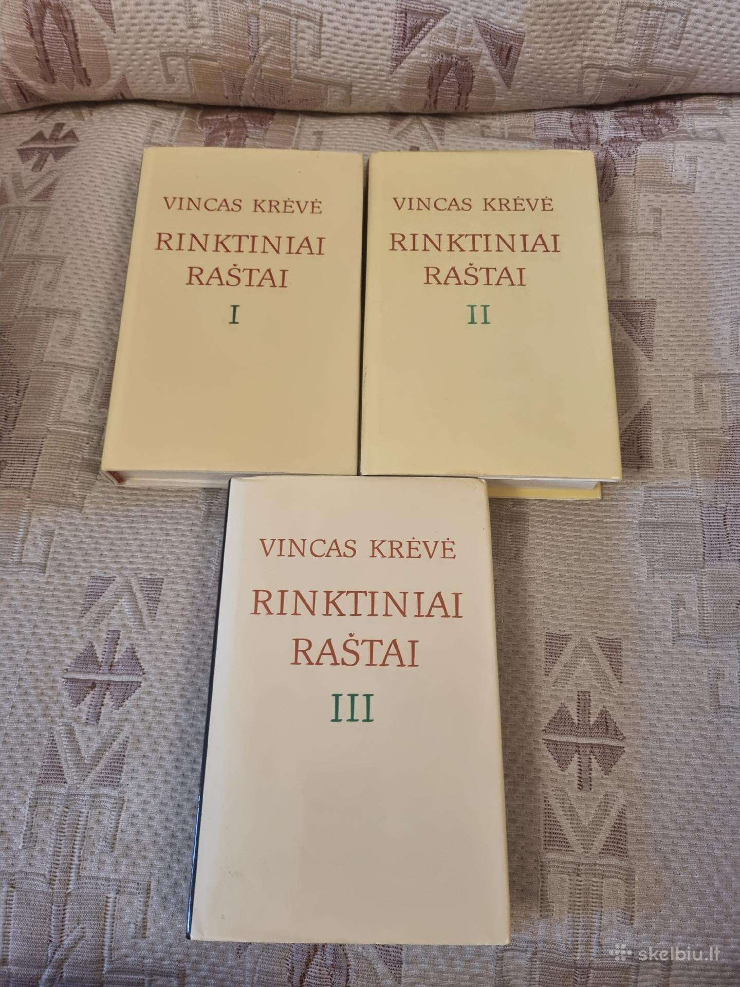 Vicas Krėvė , Rinktiniai raštai 3 knygos