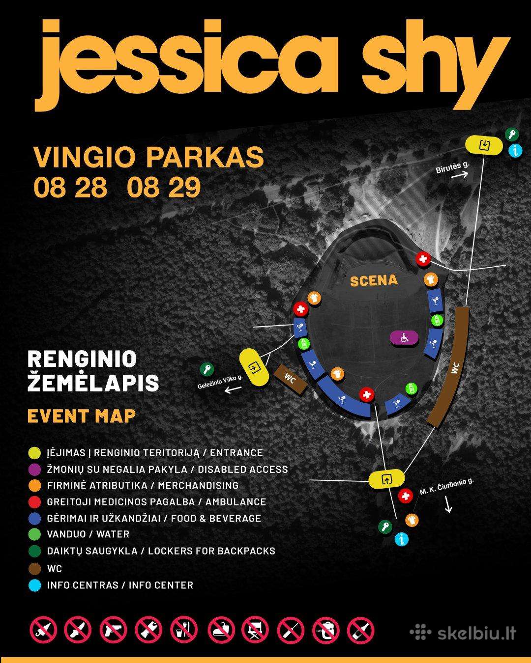 Bilietas Jessica Shy 29d (šeštadienis)
