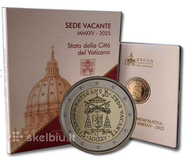 Vatikanas 2eur moneta: 2025 Sede Vacante