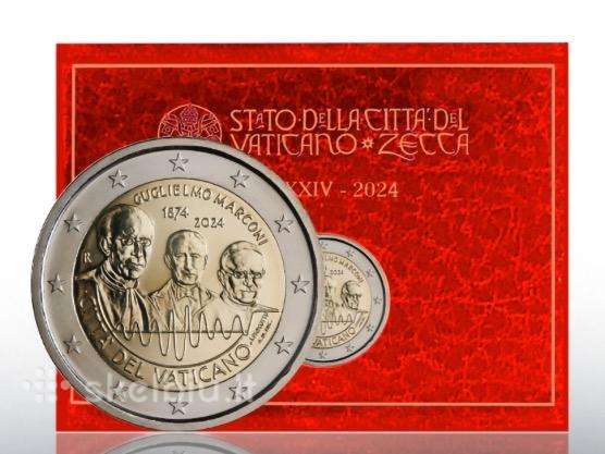 Vatikanas 2eur moneta: 2024 Marconi