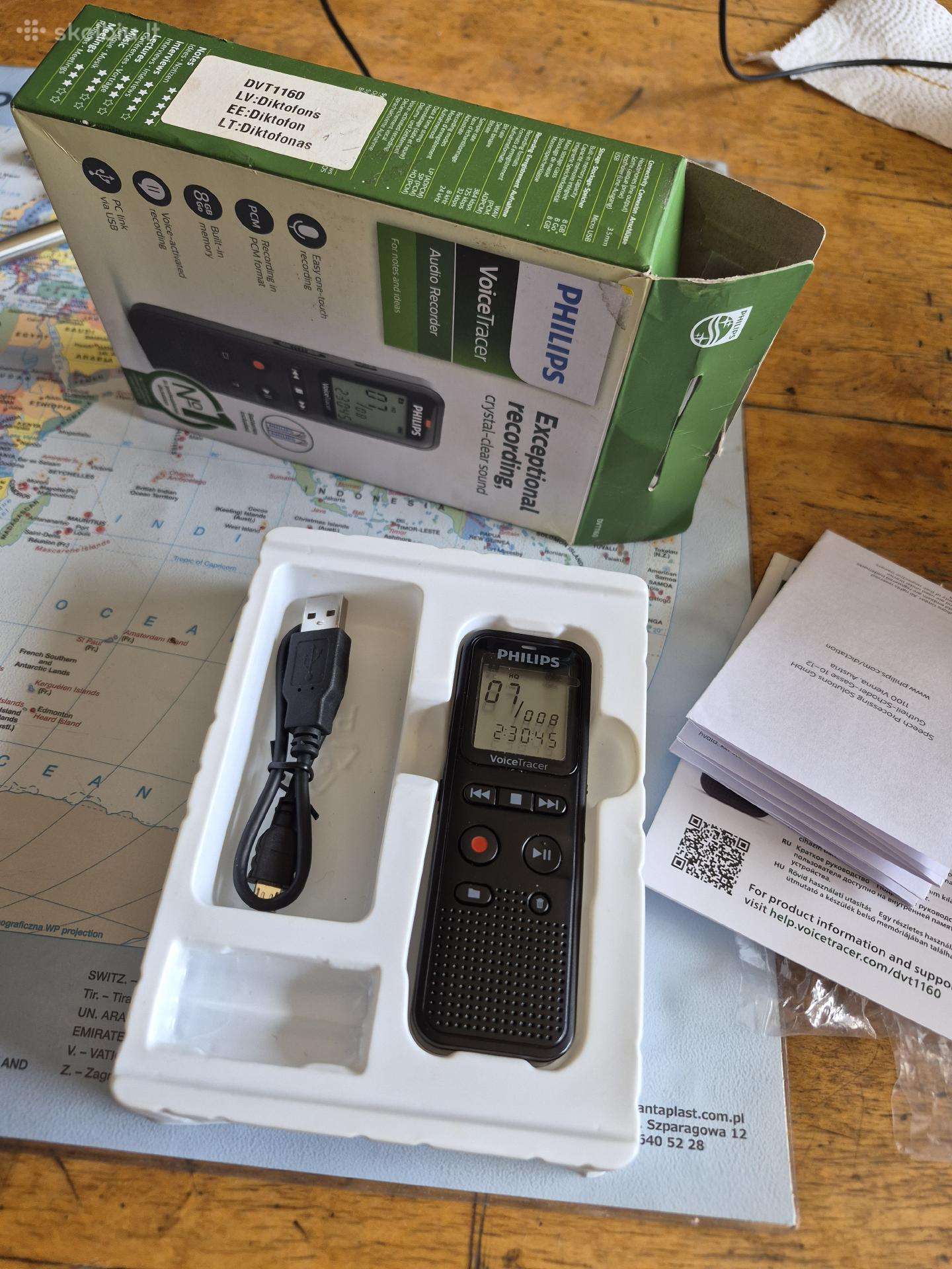 Diktofonas Philips 8gb