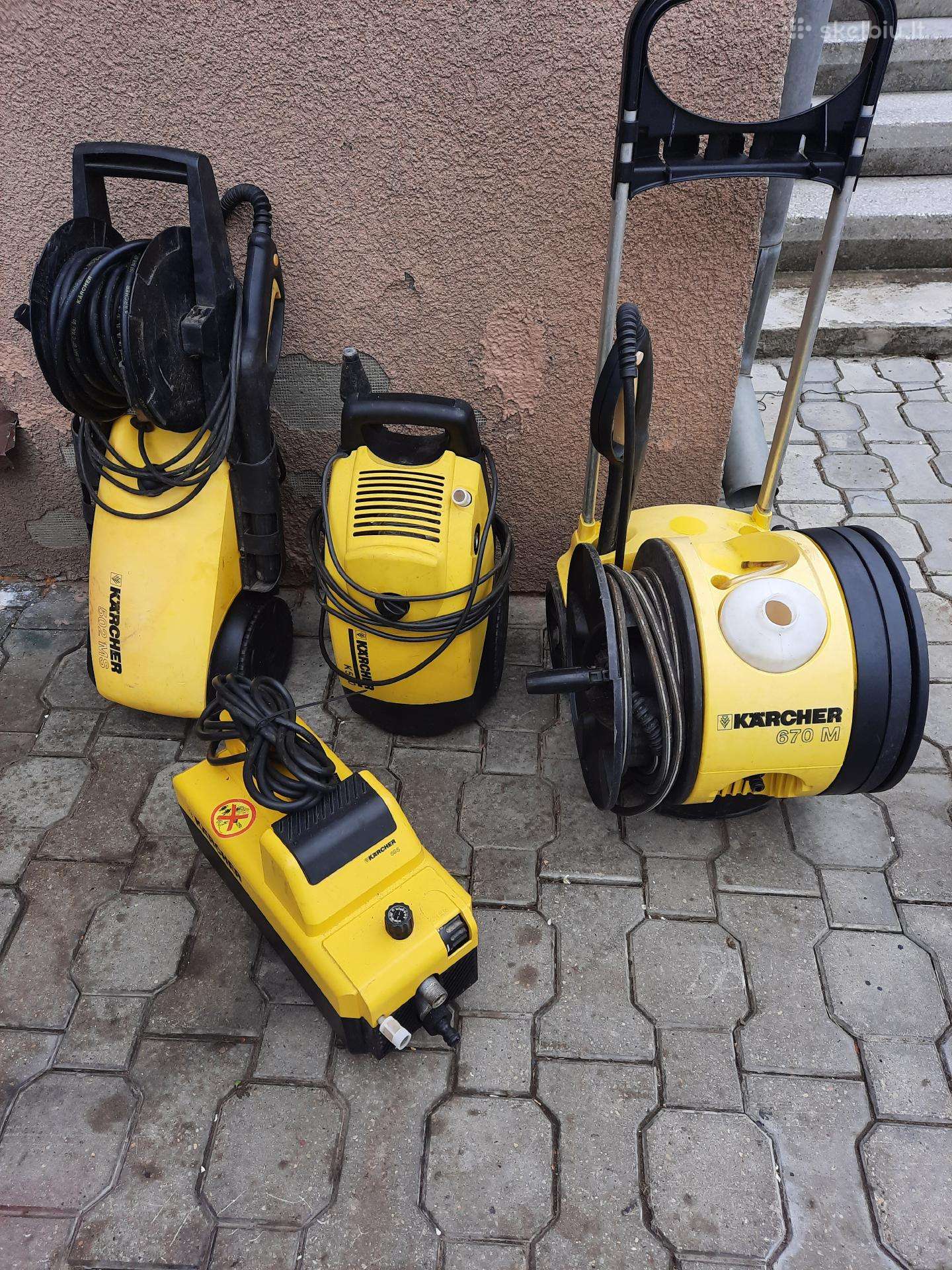Auksto slegio plovyklos karcher ir ju priedai