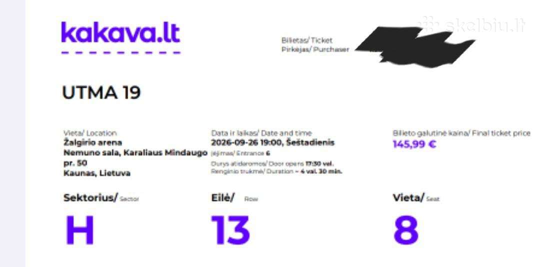 Du Bilietai Į Utma