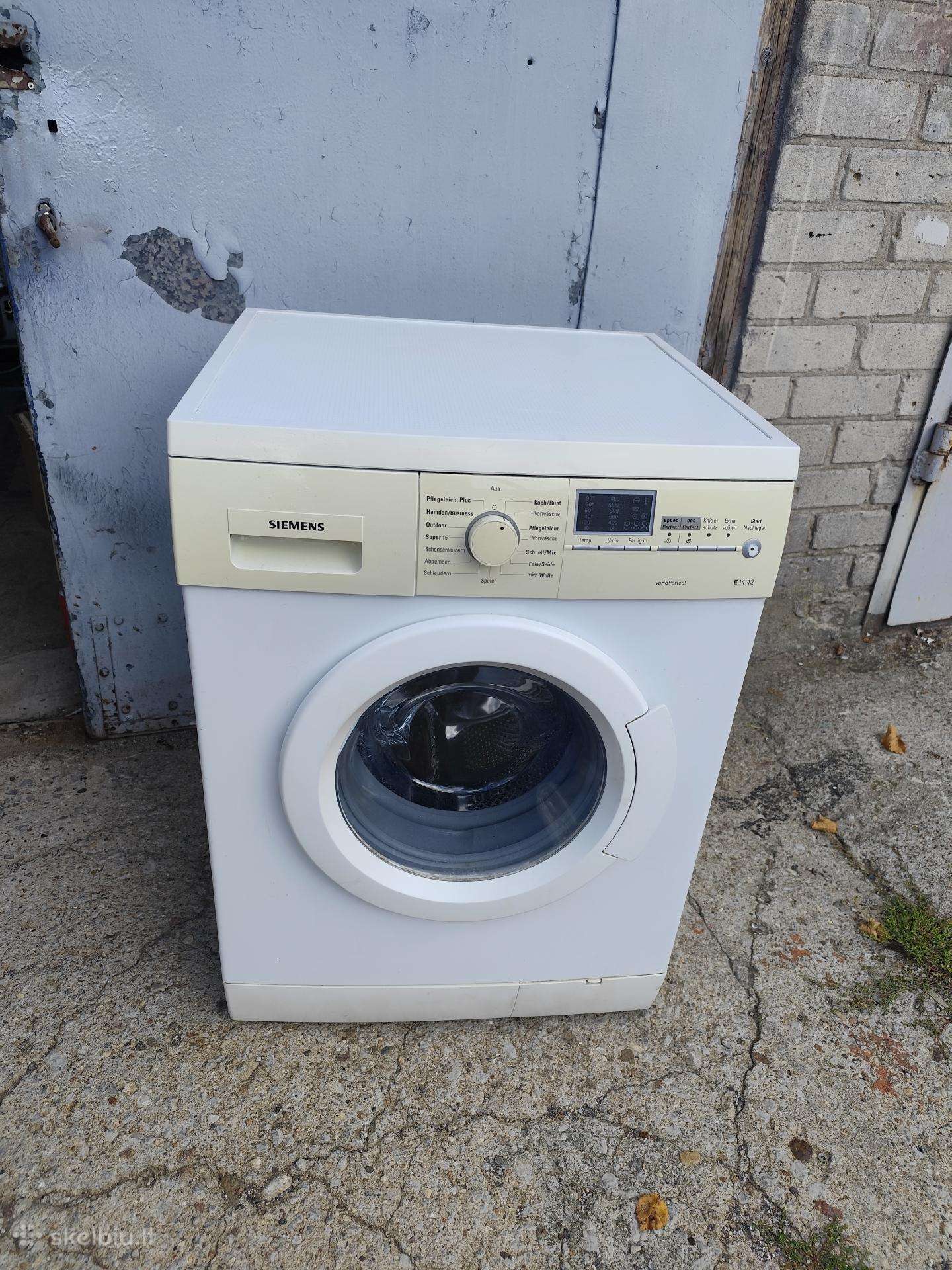 Skalbyklė Siemens 6kg , 1400apsk/ min.
