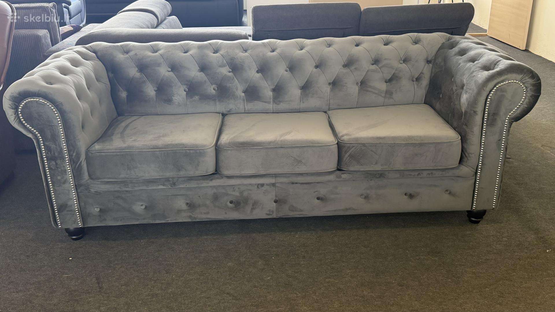 Nauja miegama trivietė sofa, dvivietė sofa