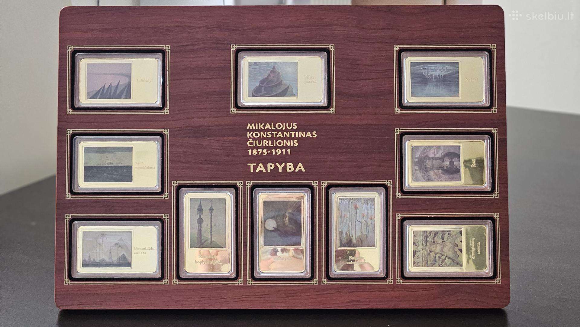M. K. Čiurlionis "Tapyba" - 10 auksuotų luitelių