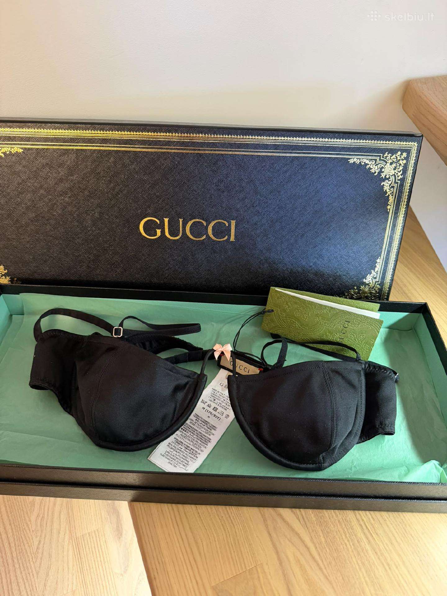 Gucci šilkinė liemenėlė, M dydis