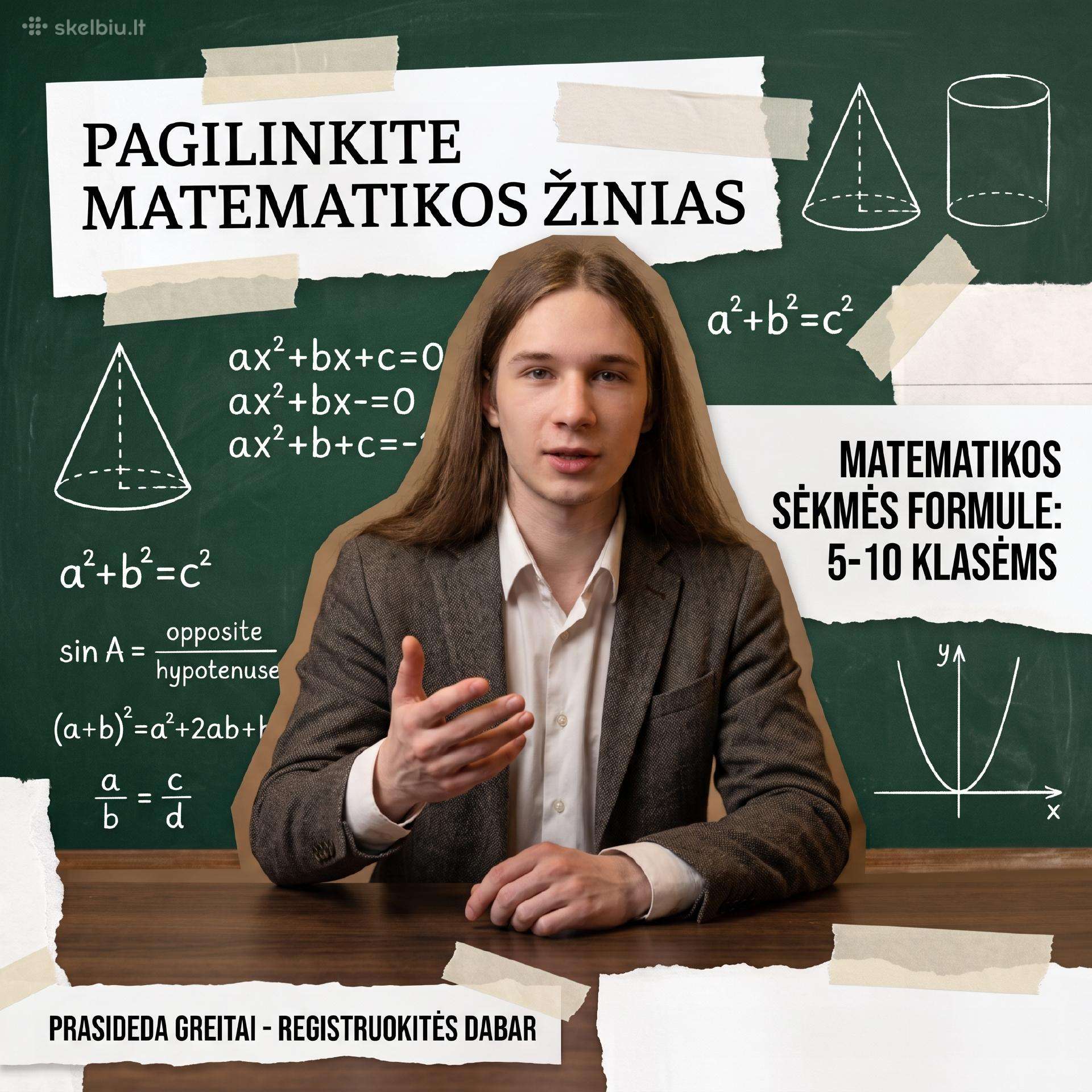 Matematikos korepetitorius (5–10 klasė)