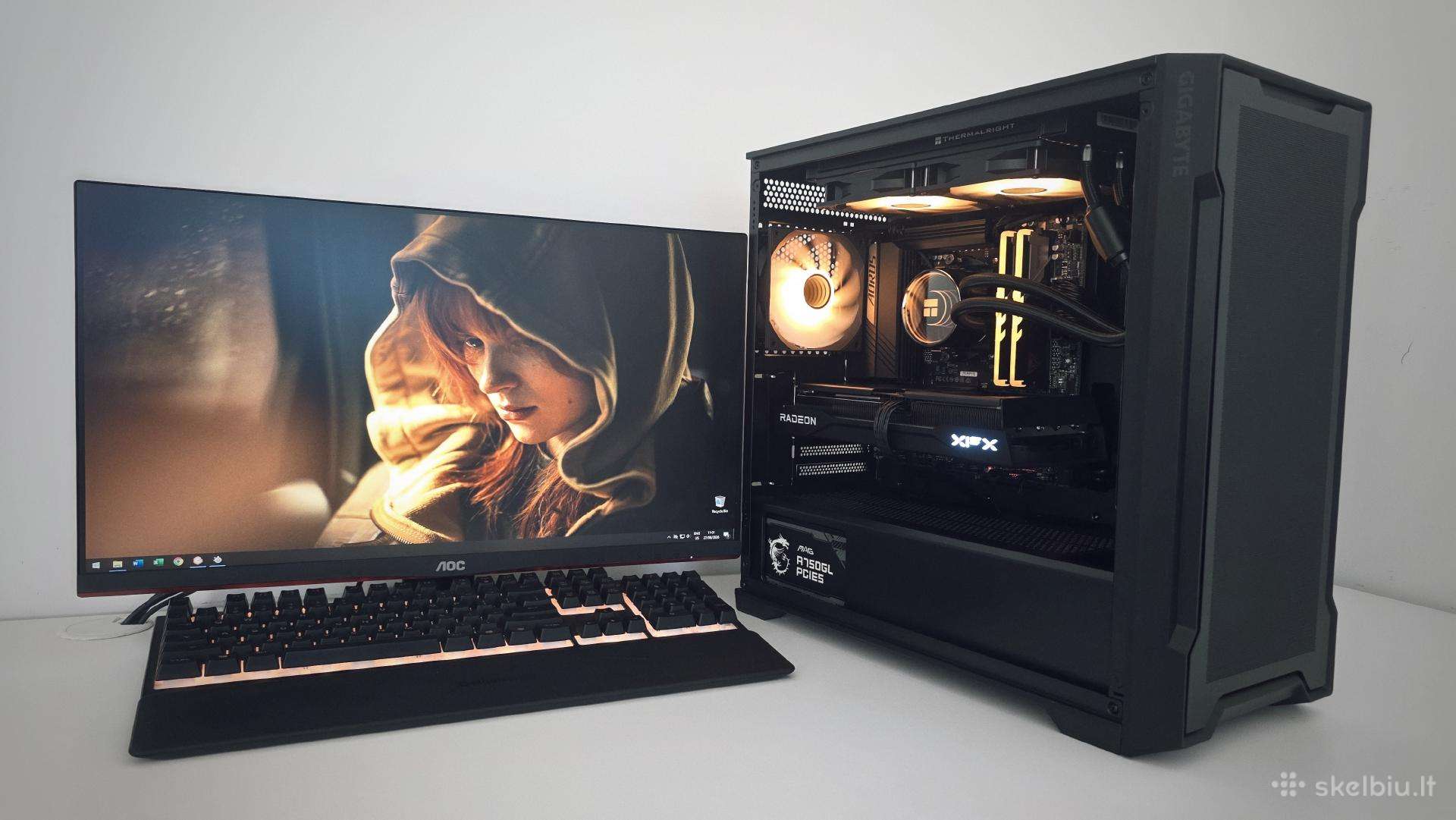 Ryzen 5 9600x Rx 9060 XT Oc 16gb 32g M2 Gold Psu