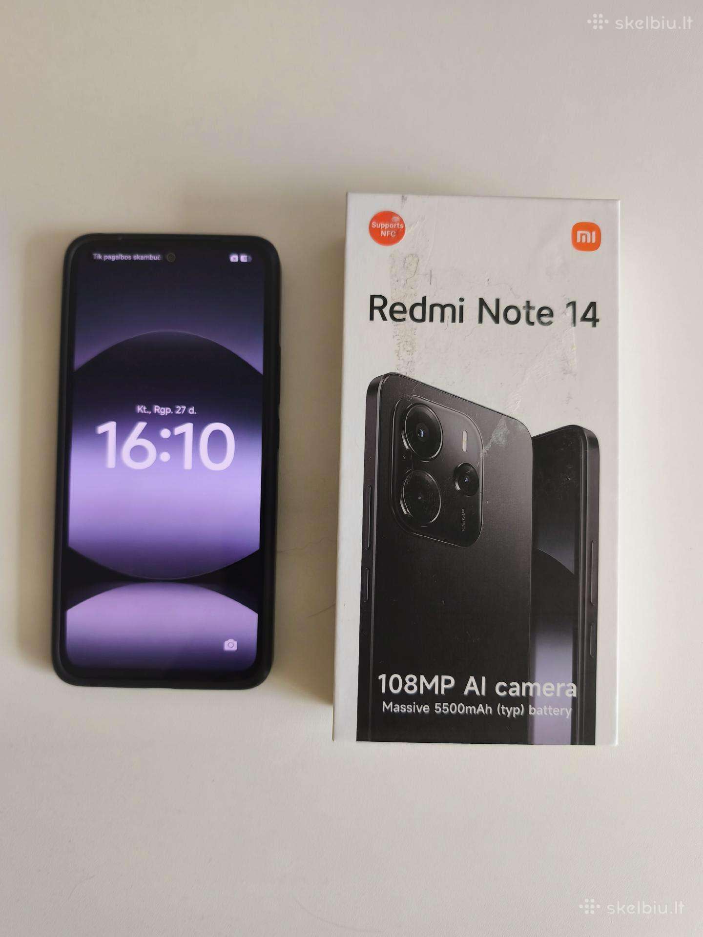 Telefonas Xiaomi Redmi Note 14 Telefonai