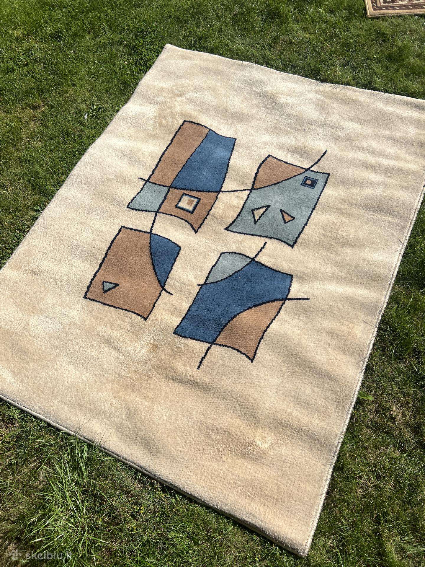 Kilimas 150x200 cm, retro geometrinis raštas