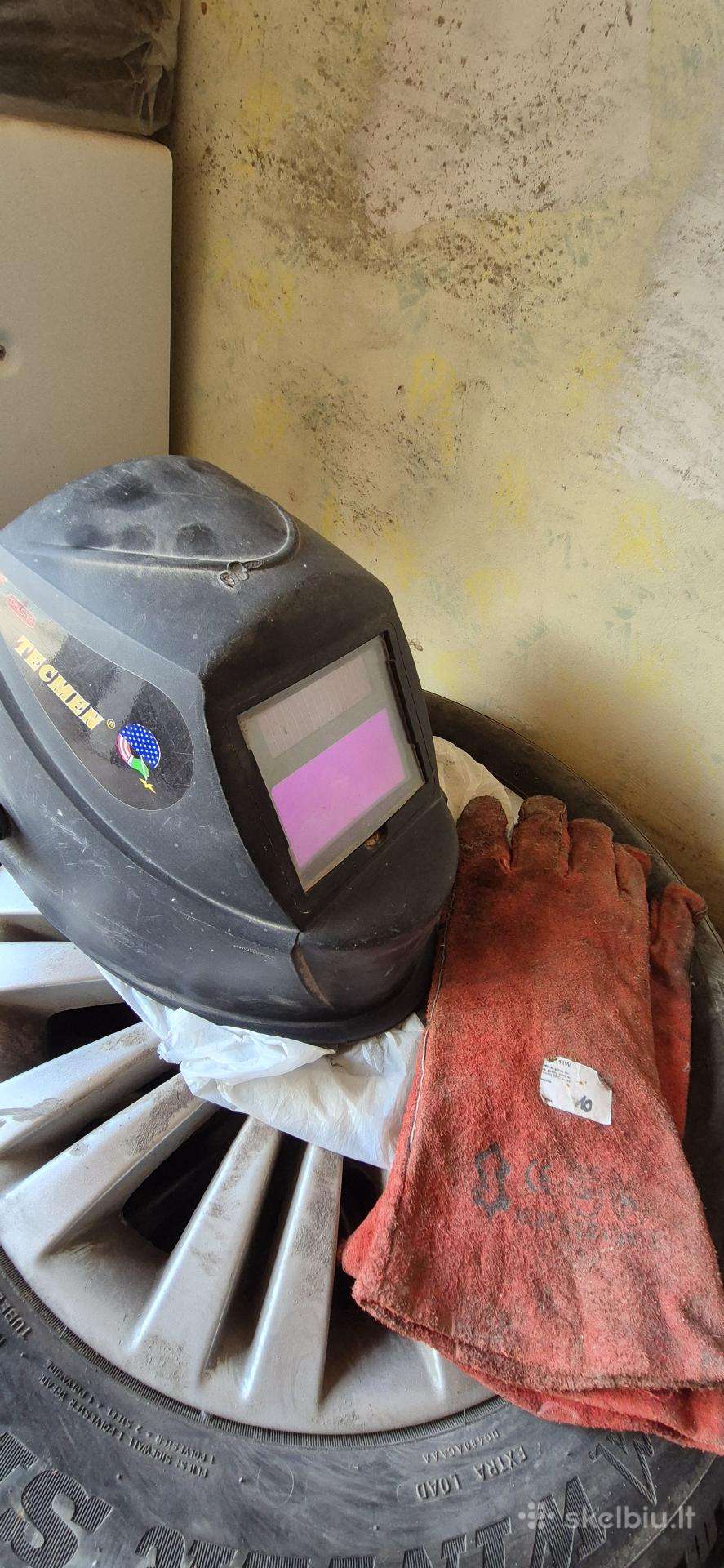 Suvirinimo šalmas Tecmen Cv300s + pirštinės