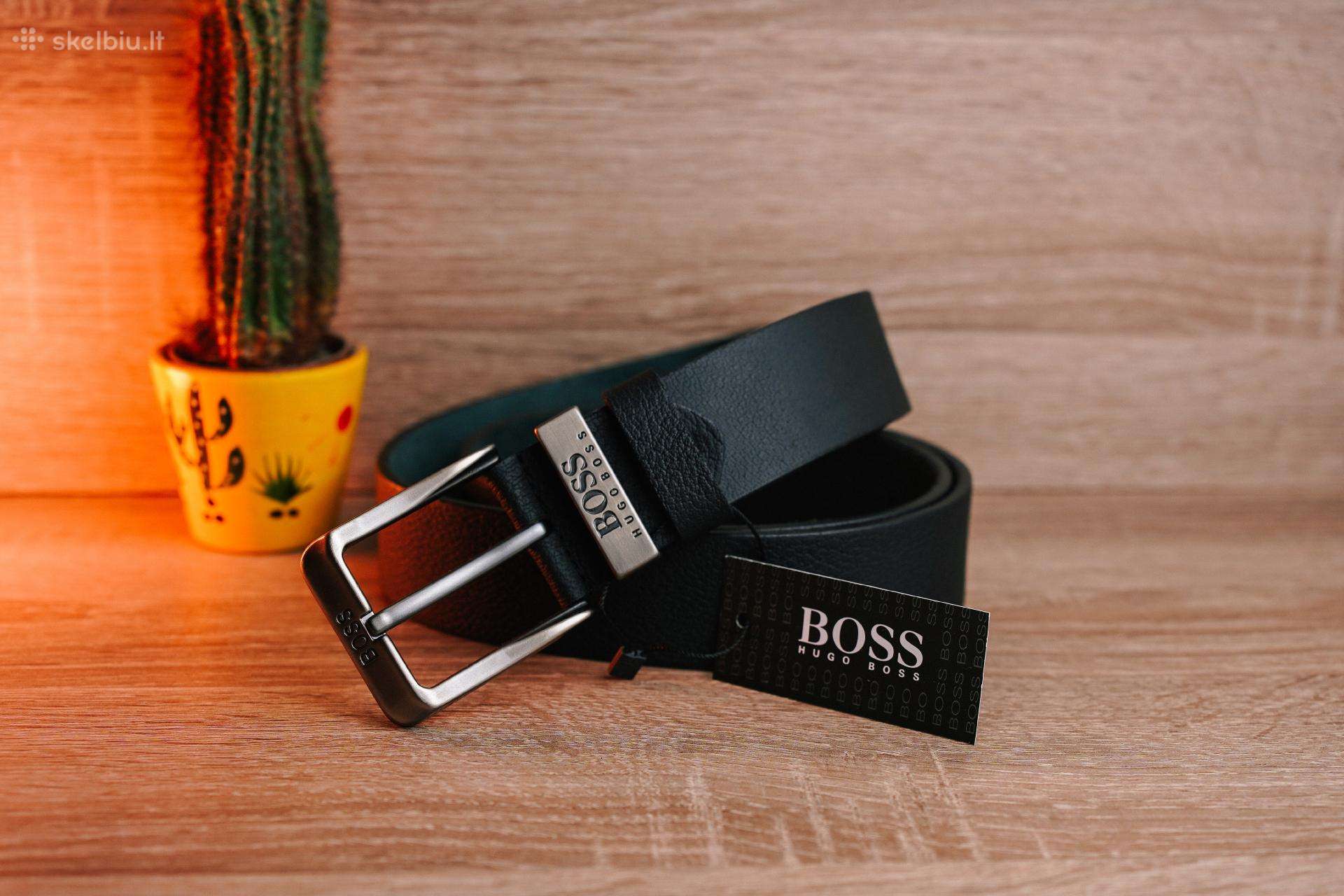 Hugo Boss vyriškas odinis diržas