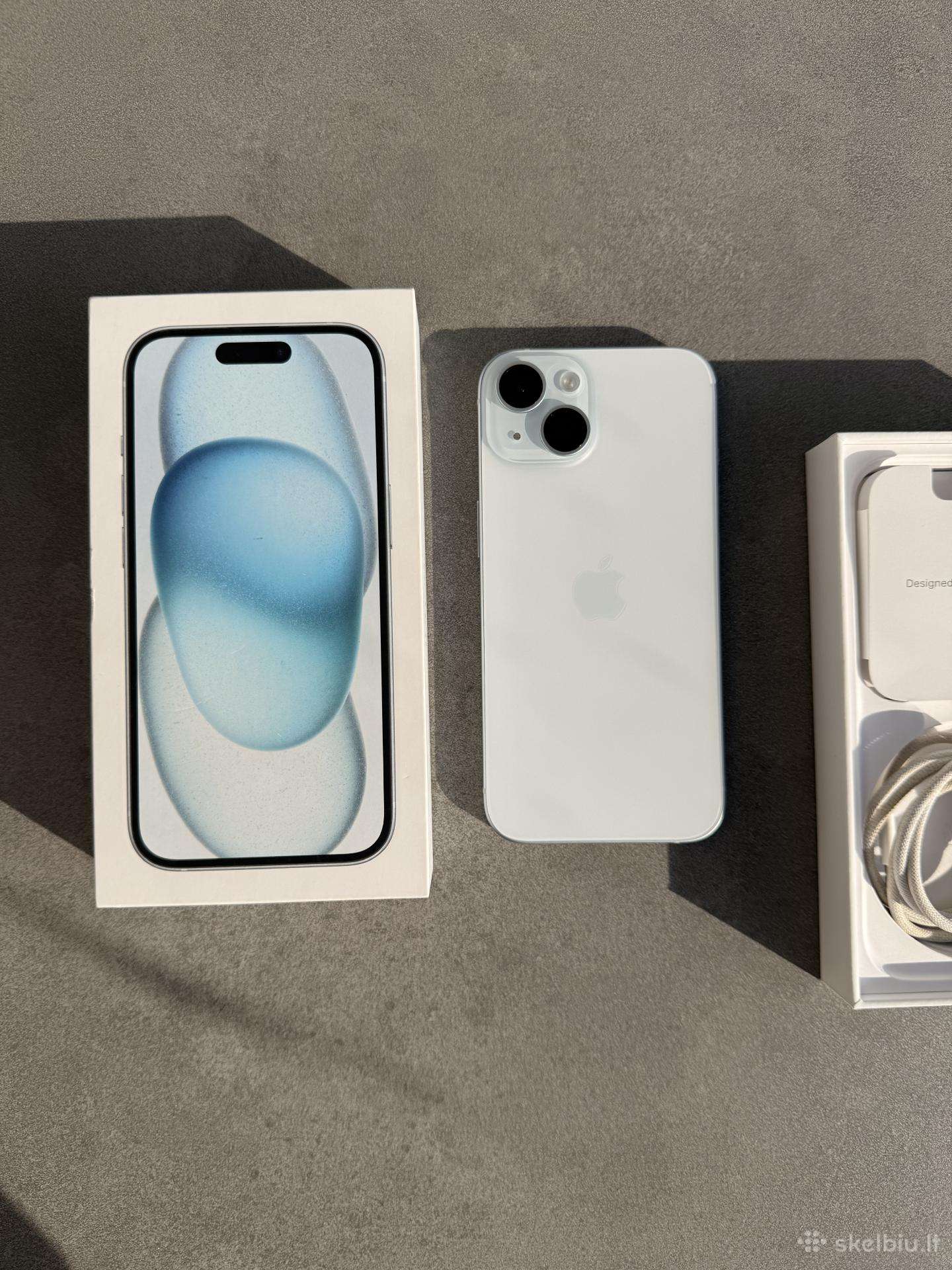 iPhone 15 blue 128gb 86% baterija