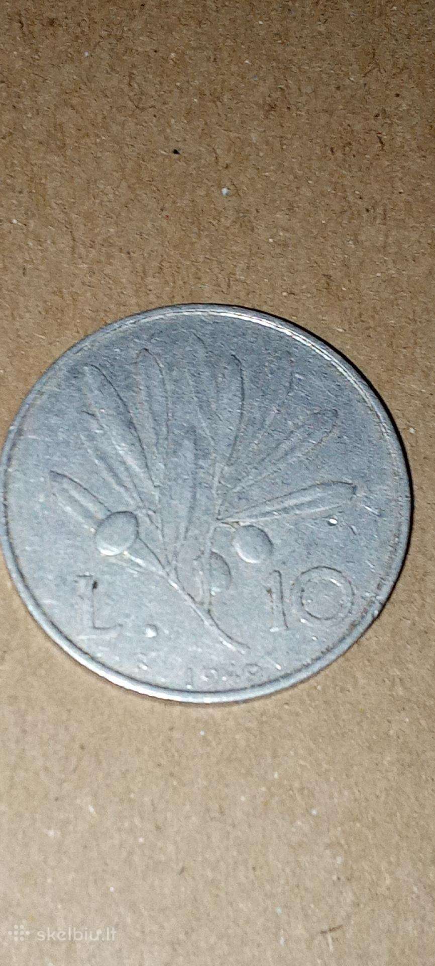Italija 10 lirų 1949