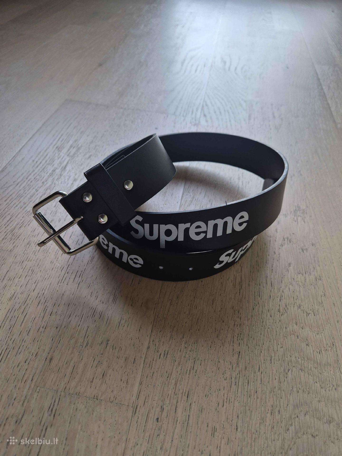 Supreme diržas juodas