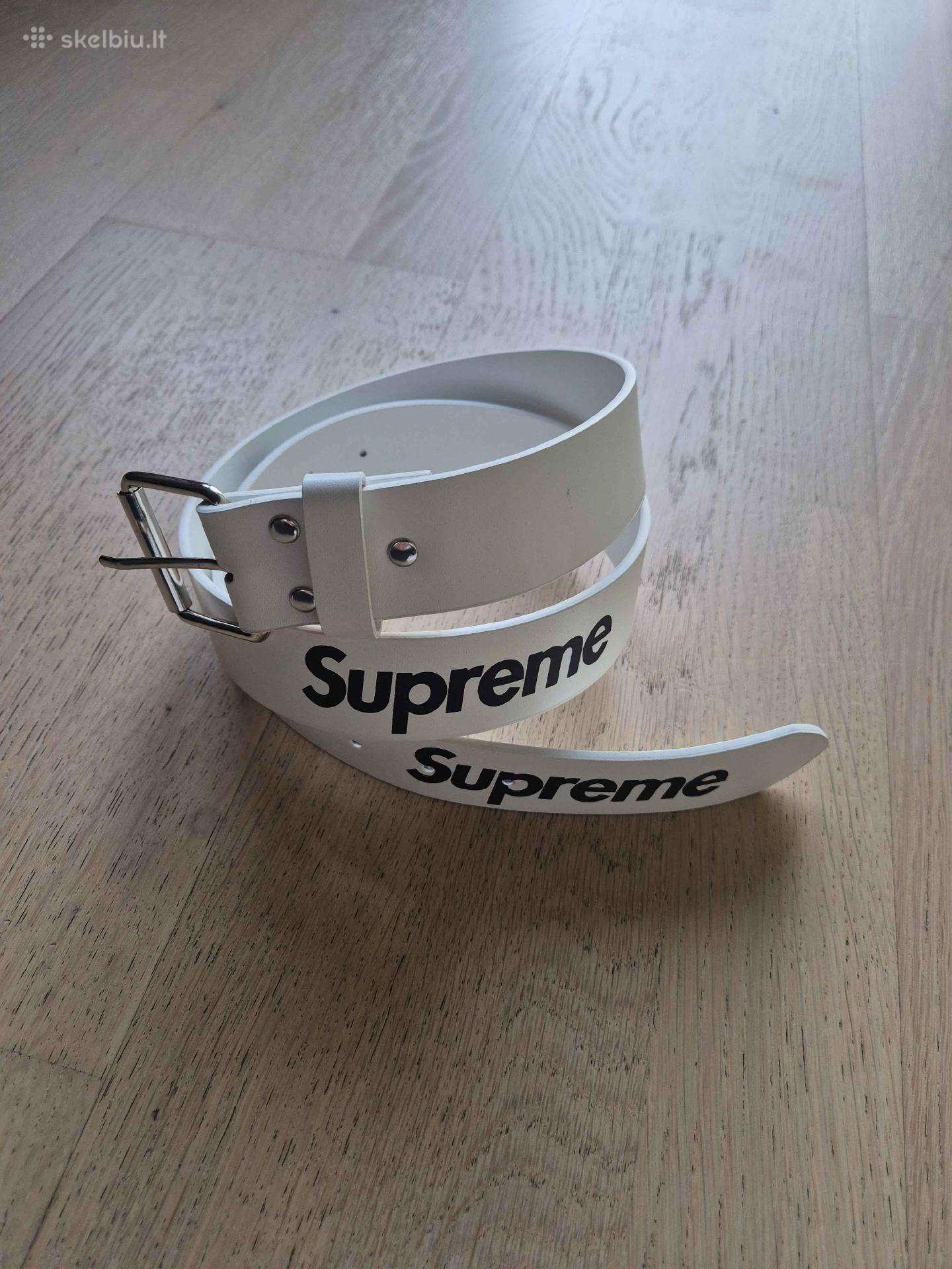 Supreme diržas baltas