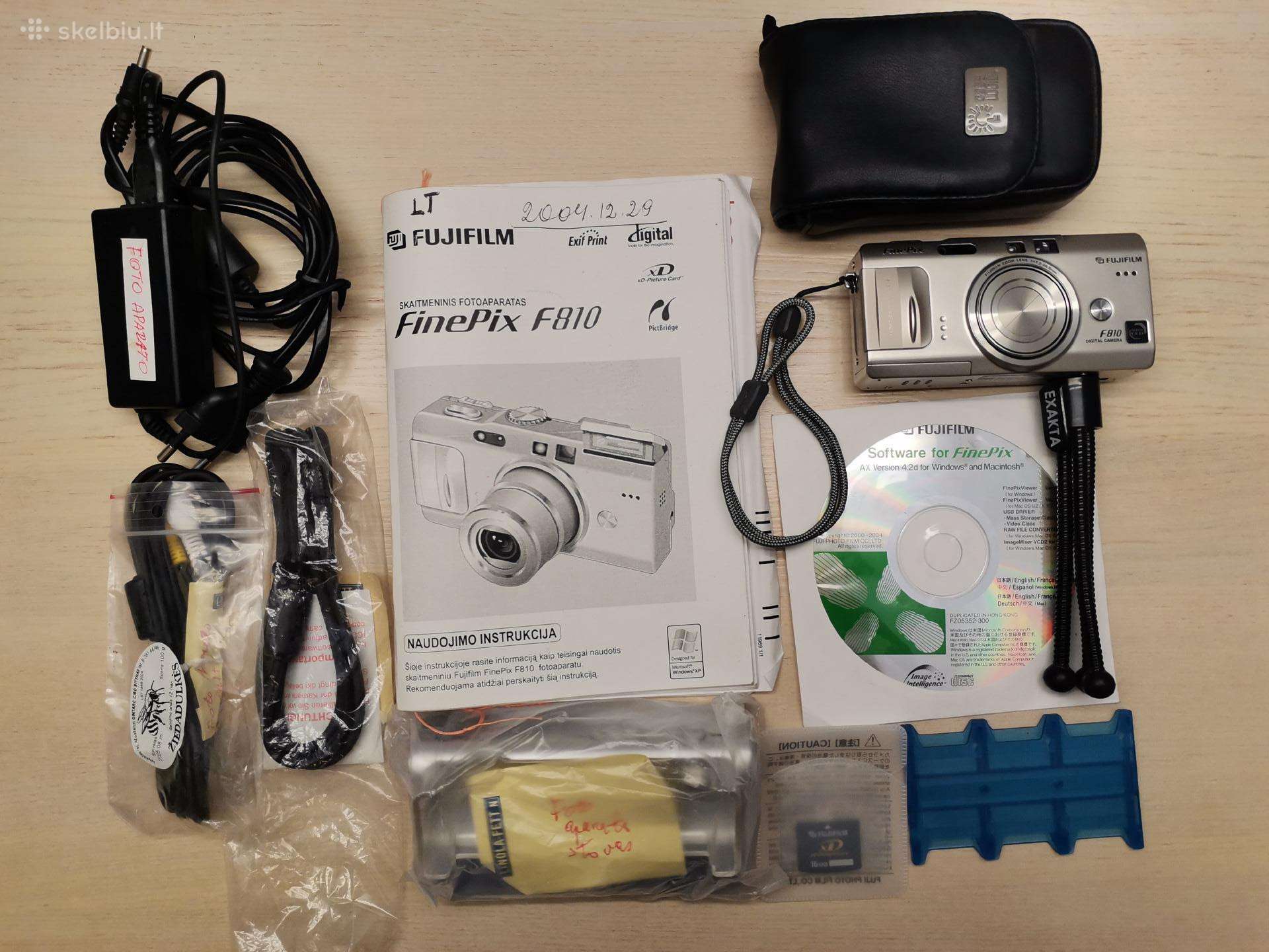 Skaitmeninė Fujifilm Finepixf810 su max komplektu