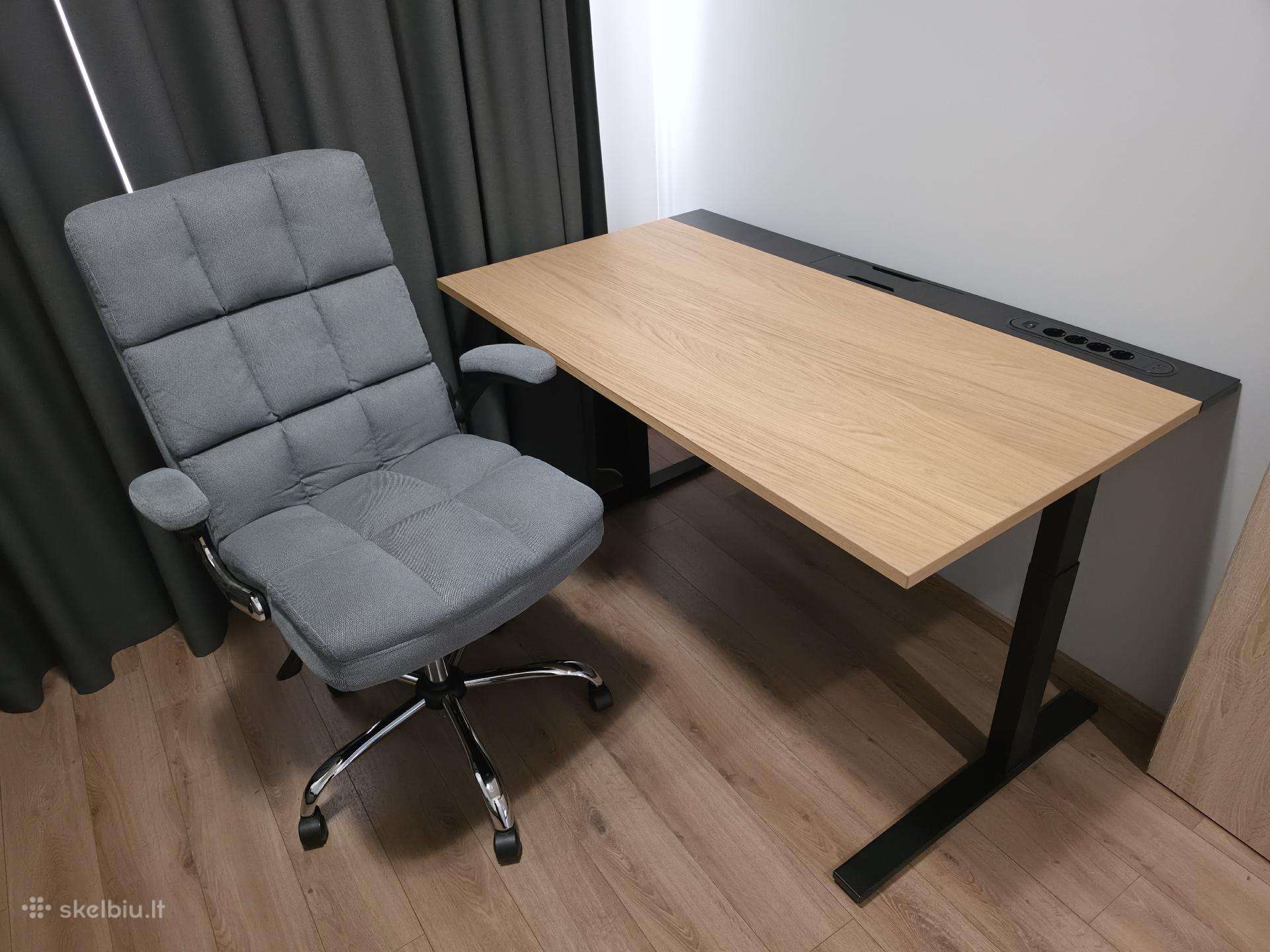 Ikea Mittzon stalas ir biuro kėdė