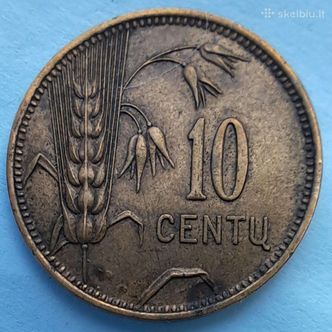 1925 Lietuva 10 centų