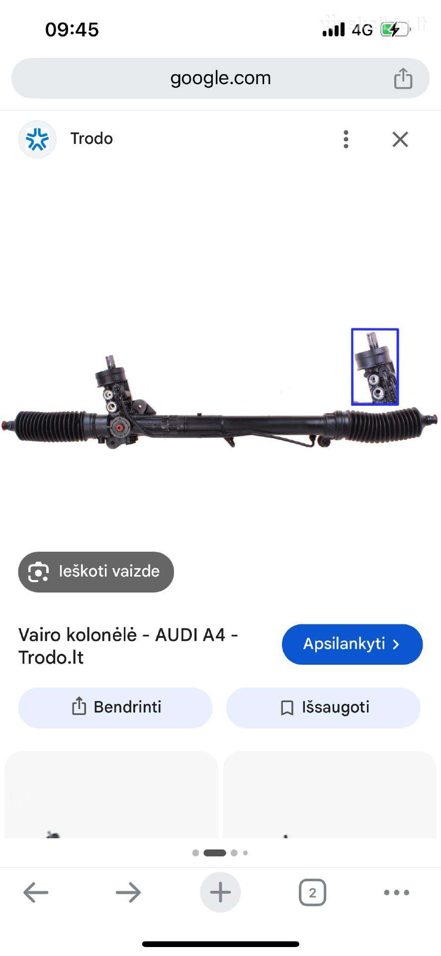 Vairo kolonele audi A4 1995metu