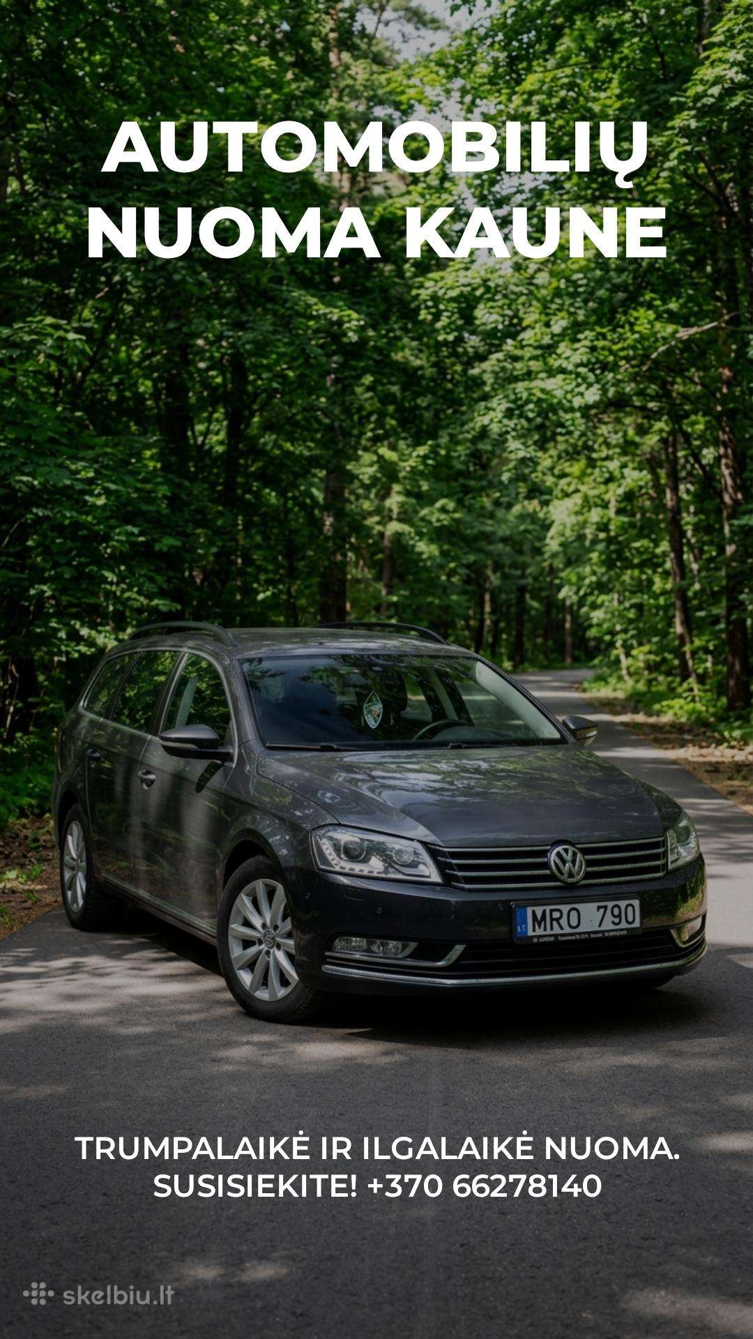 Automobiliu nuoma Kaune VW Passat VW Golf Toyota