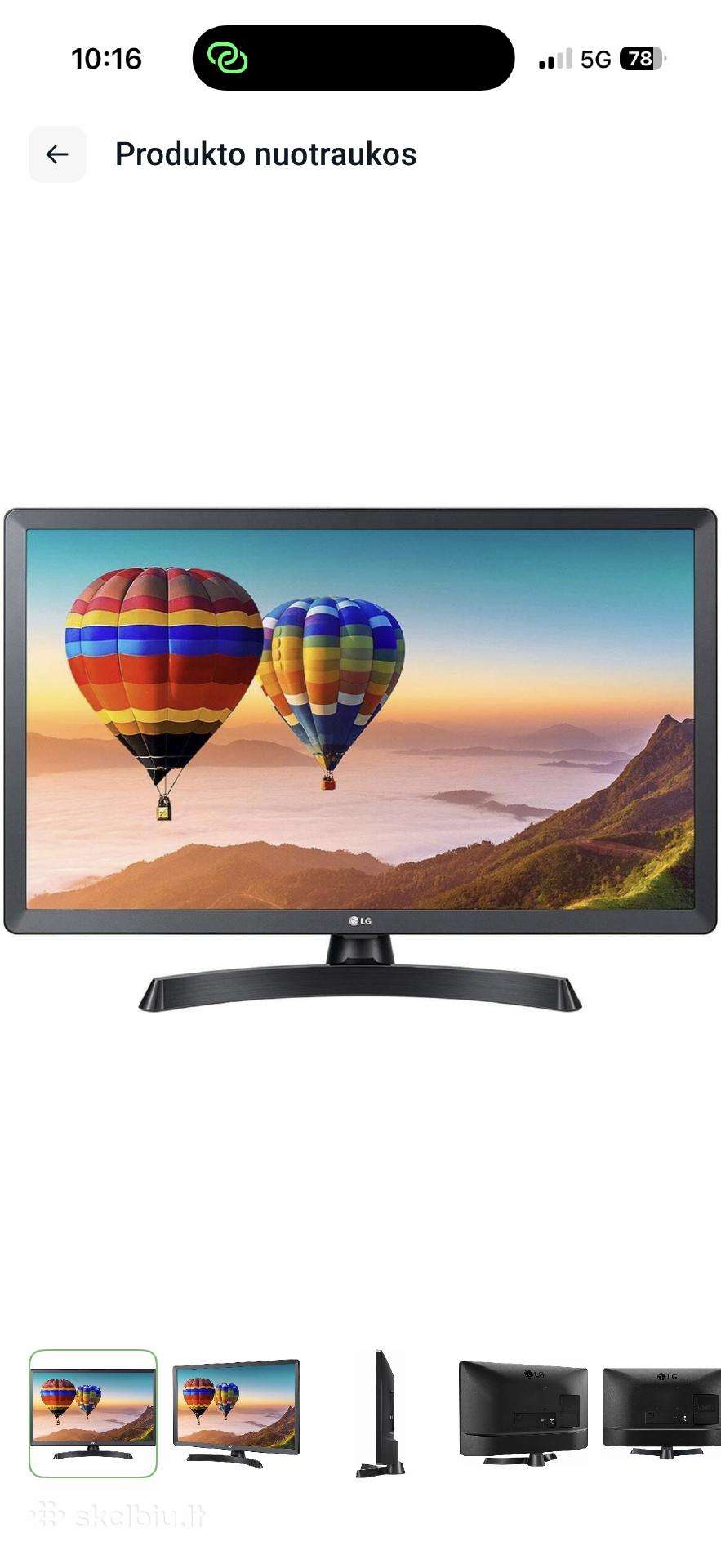 LG monitorius su TV imtuvu