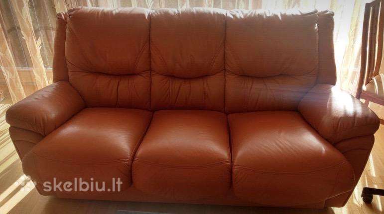 Parduodu odinia sofa su mieg.mechanizmu,foteli