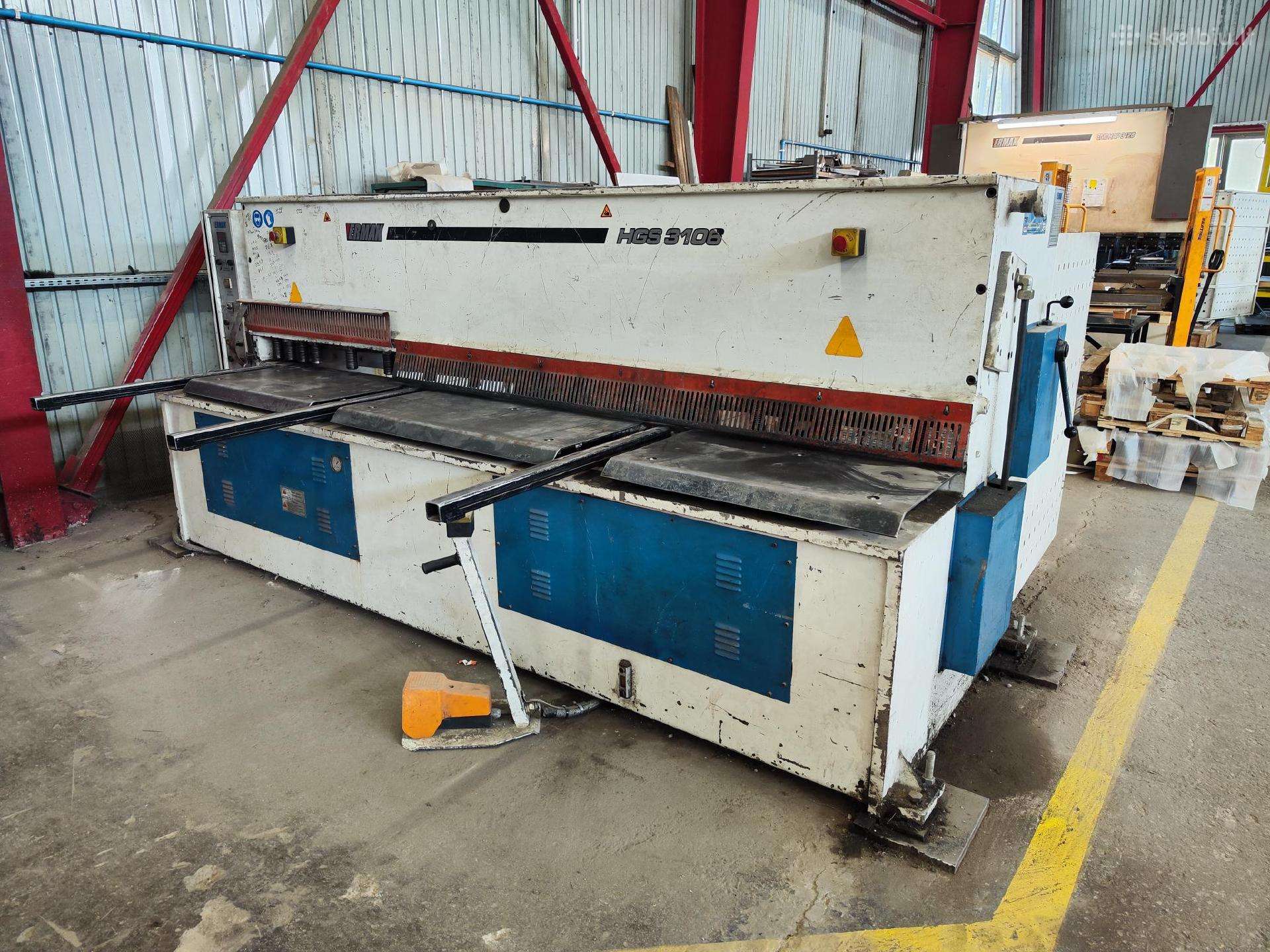 Ermak Hgs 3100x6 metalo lakštų karpymo staklės