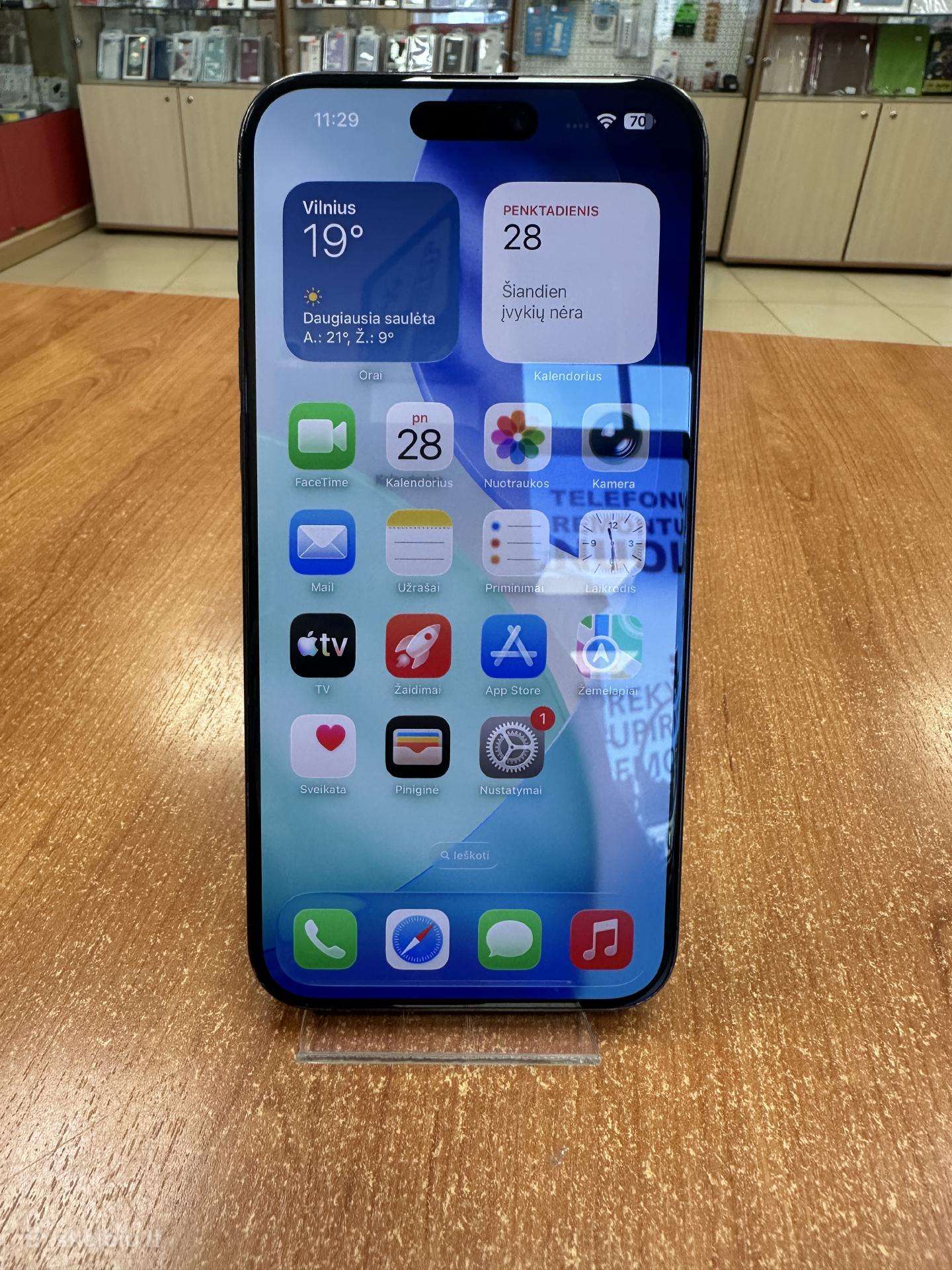 Apple iPhone 15 Pro Max 256 GB (Naudotas)