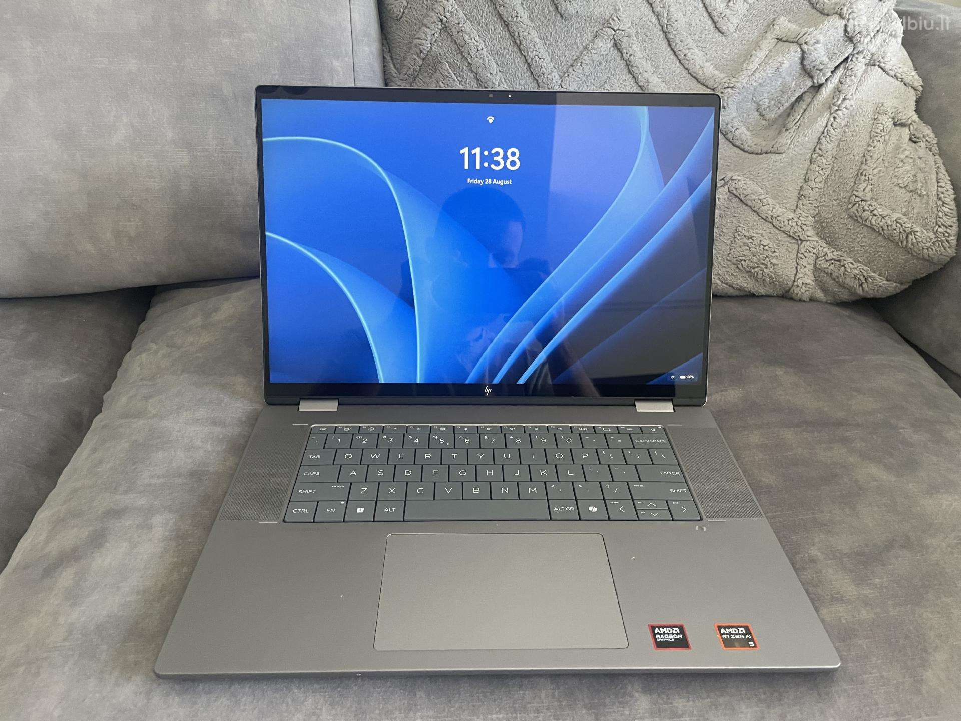 Hp omnibook x flip beveik naujas laptopas