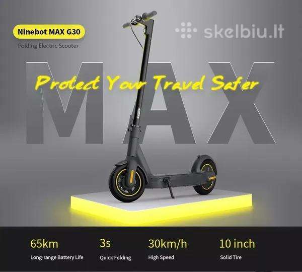 Segway Ninebot Max G30p, Naujas, 30km/h!350w!gen 2